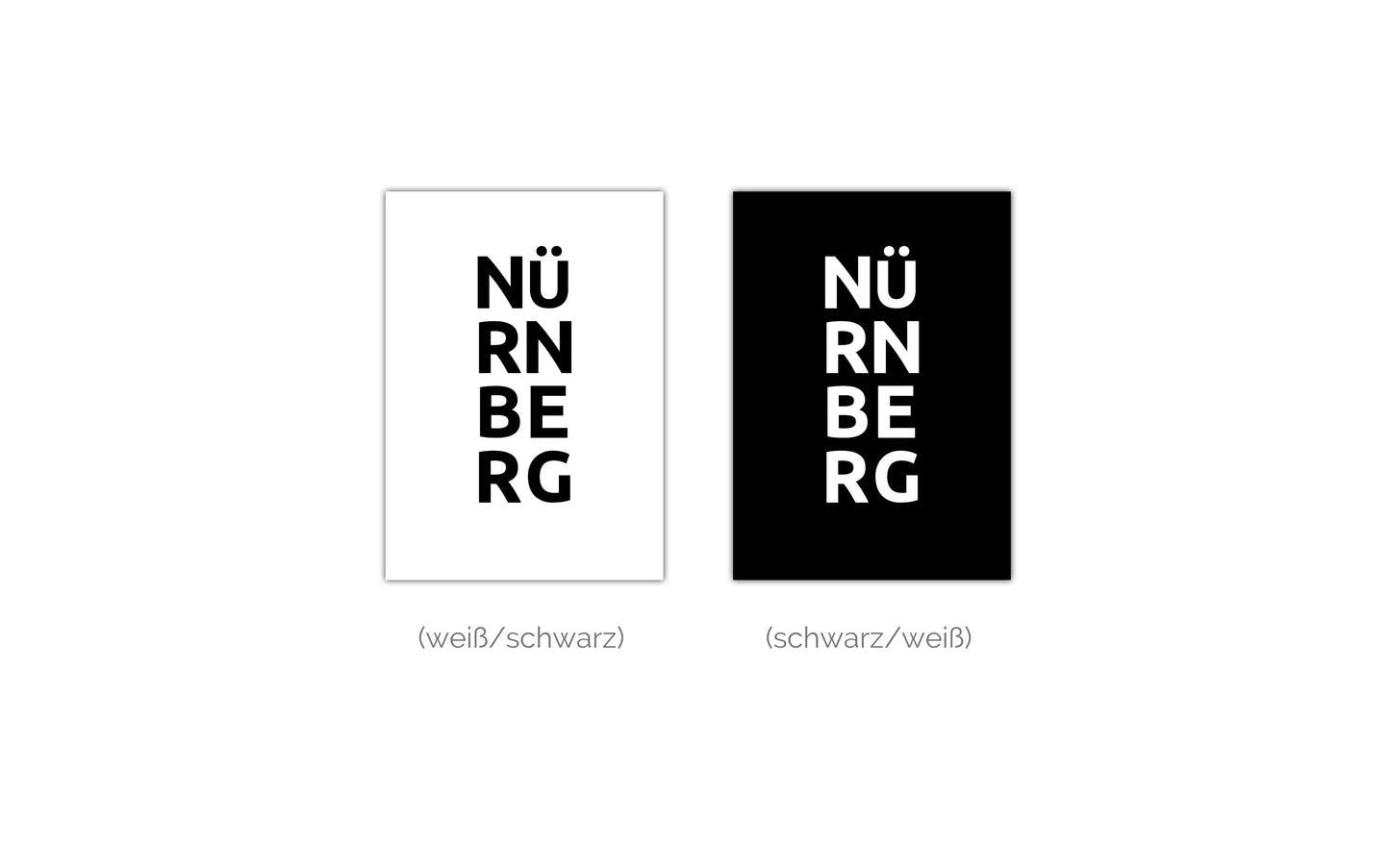 Poster Stadt NÜRNBERG