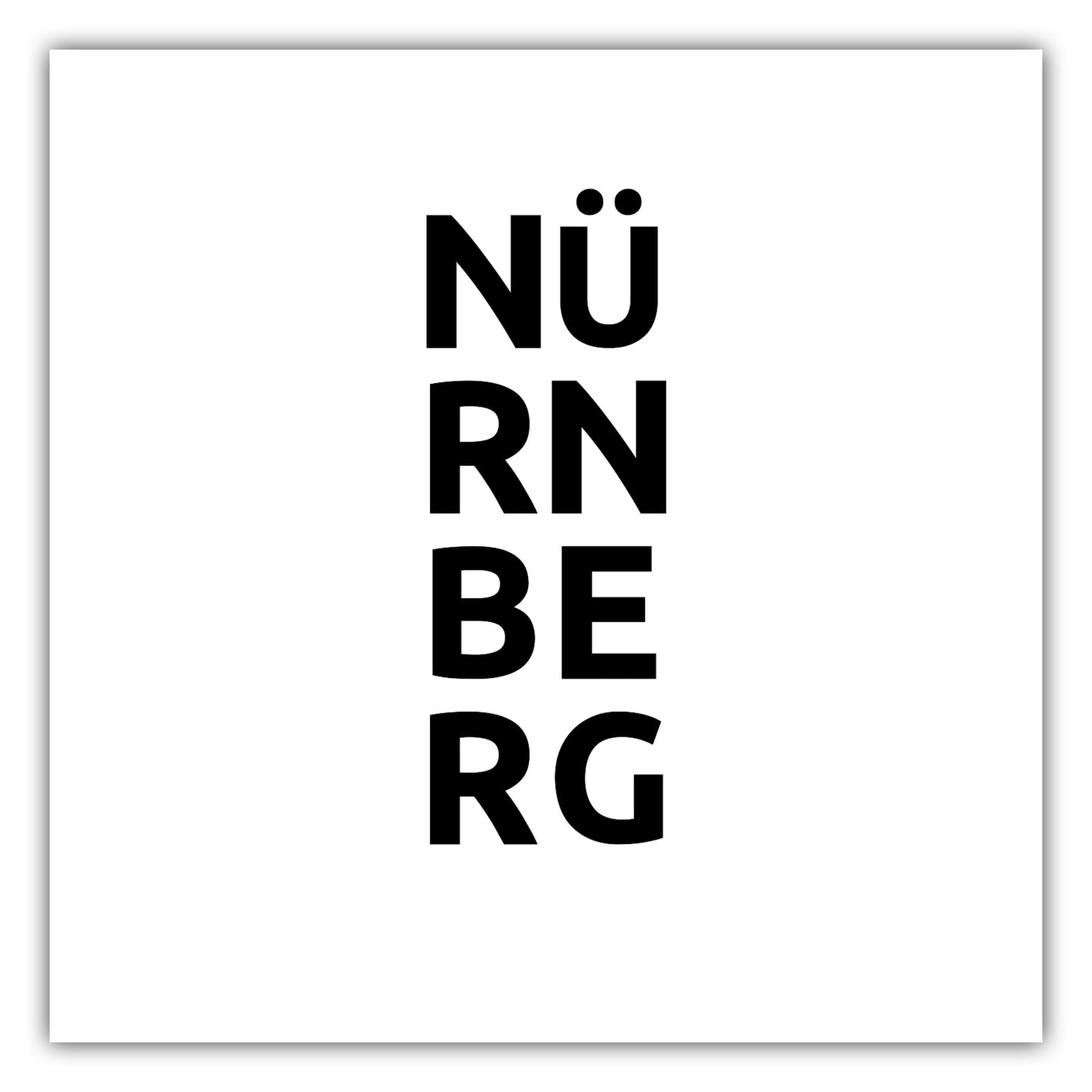 Poster Stadt NÜRNBERG