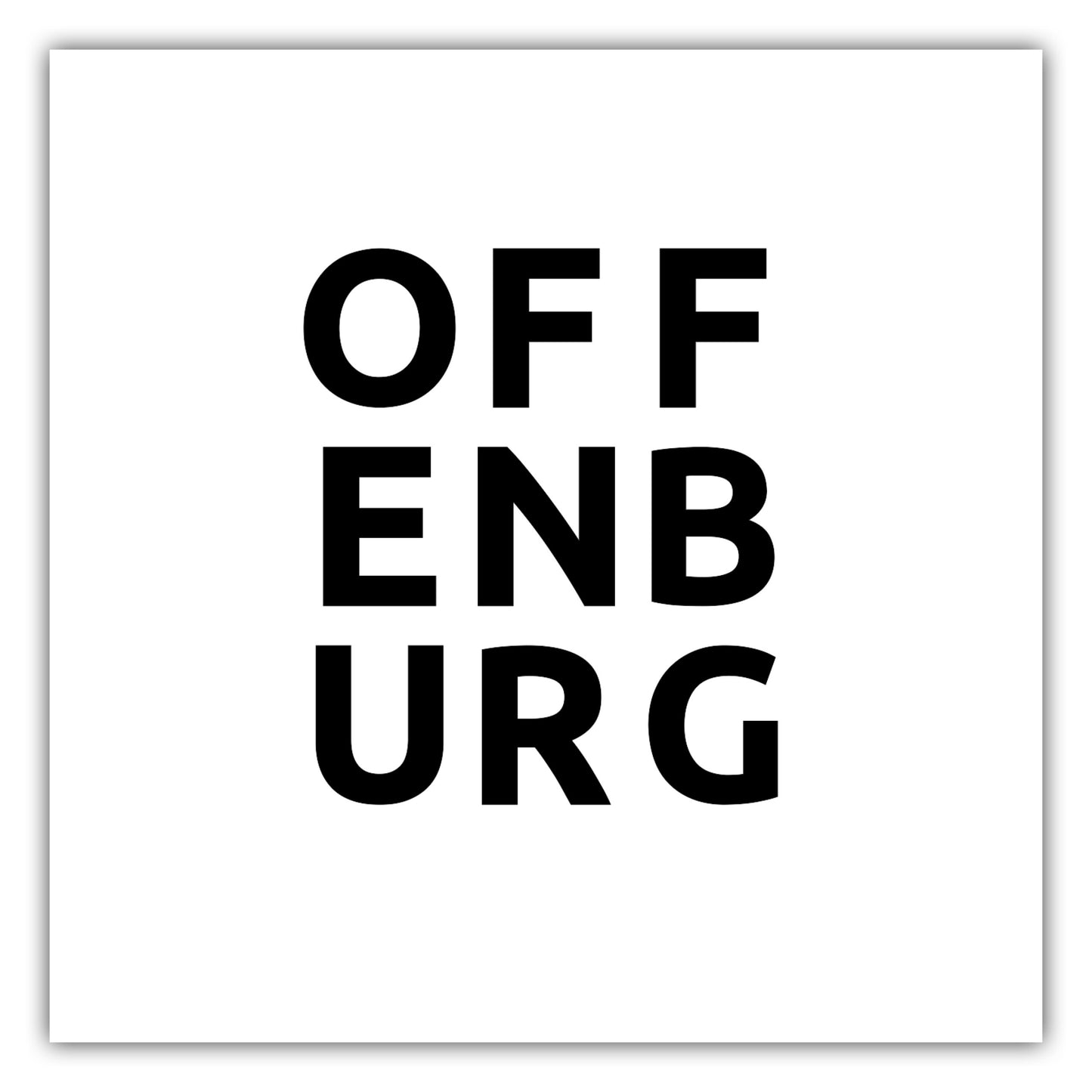Poster Stadt OFFENBURG