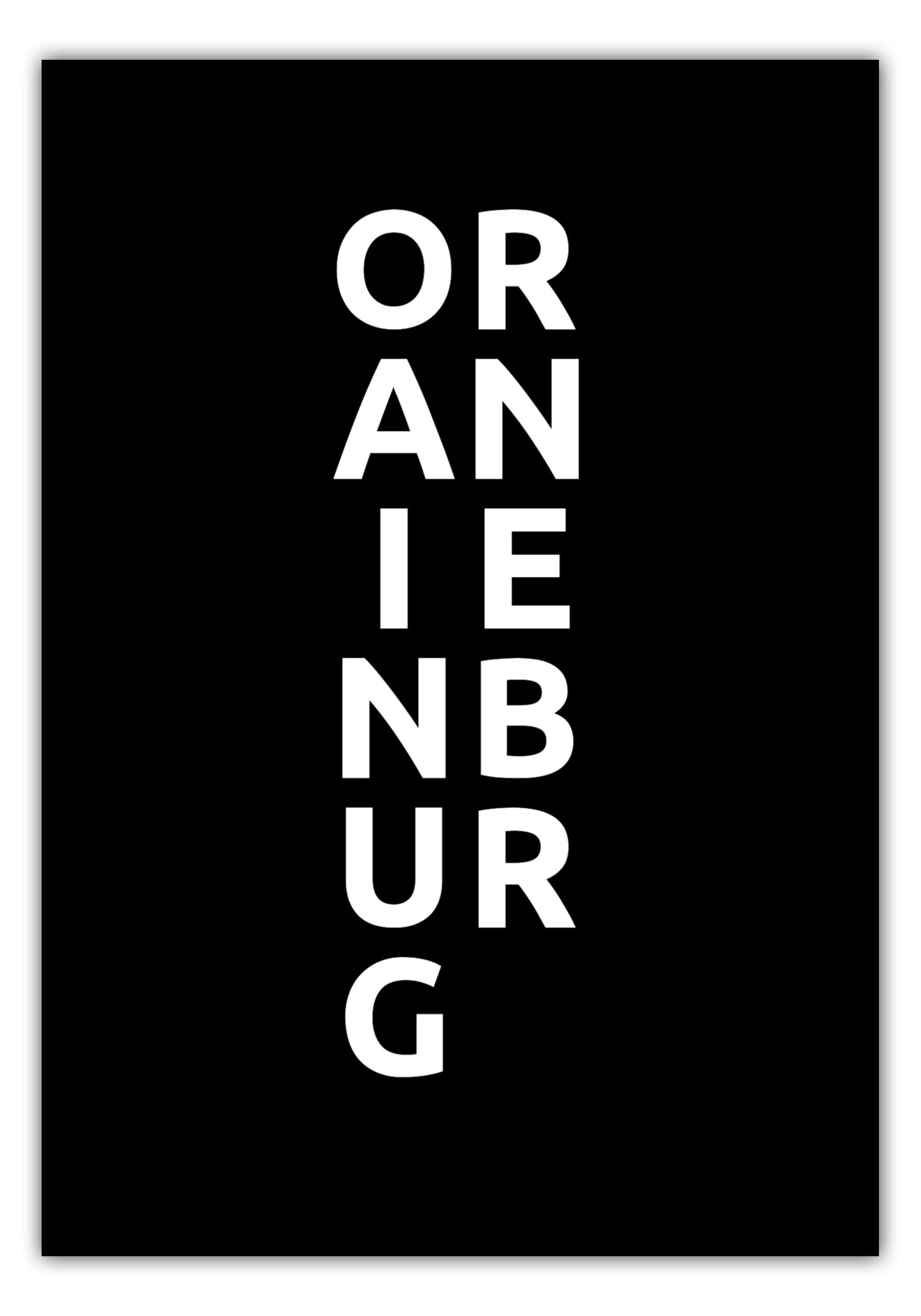 Poster Stadt ORANIENBURG