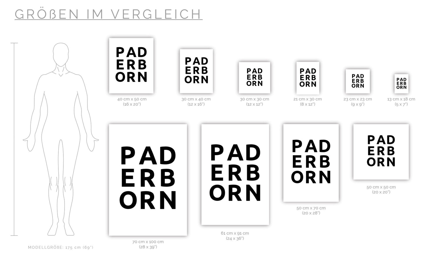 Poster Stadt PADERBORN