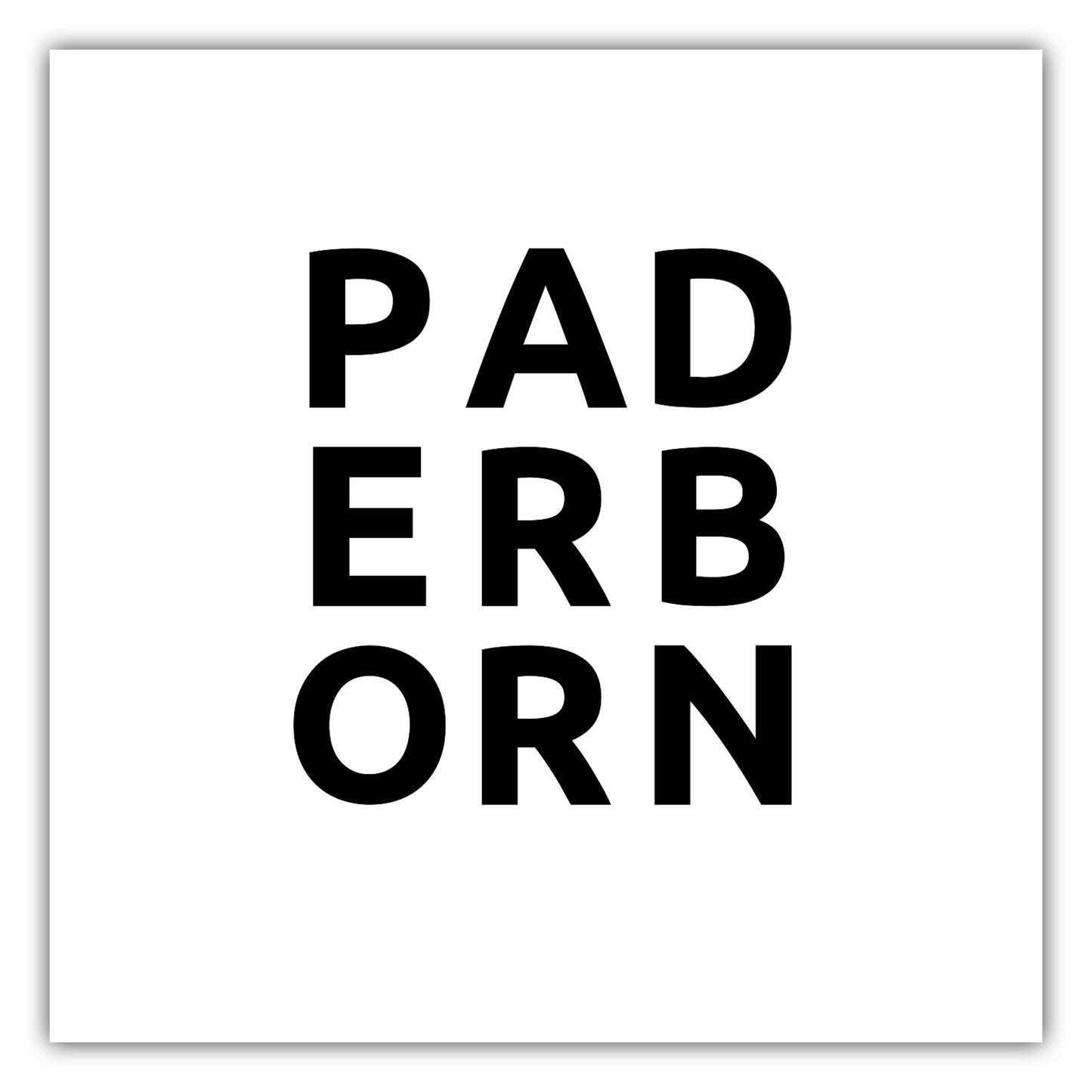 Poster Stadt PADERBORN