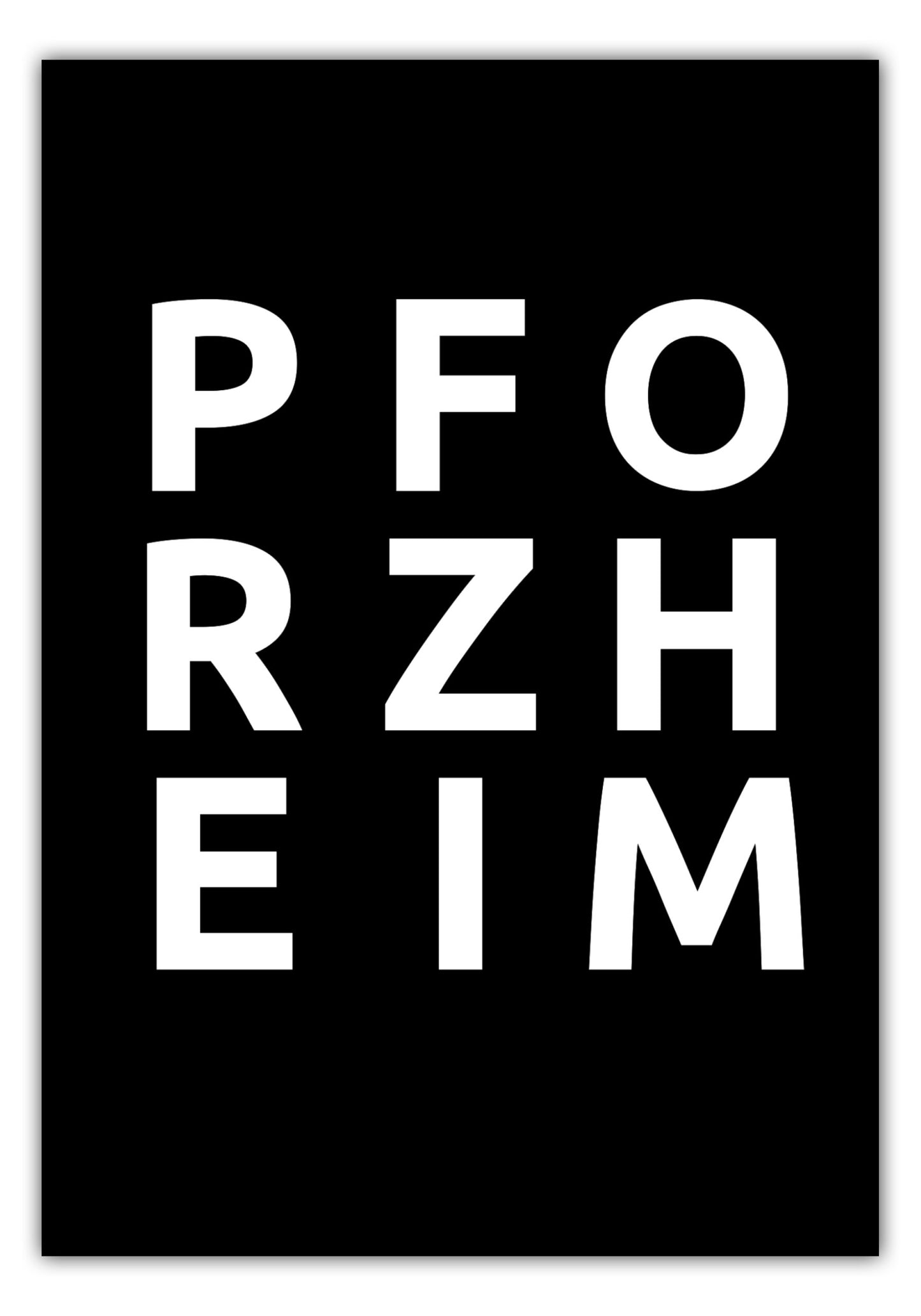 Poster Stadt PFORZHEIM