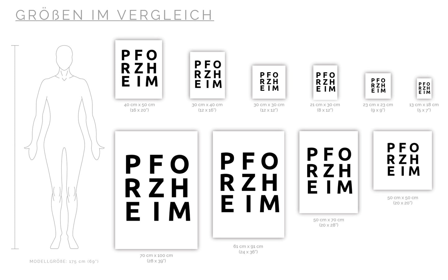 Poster Stadt PFORZHEIM