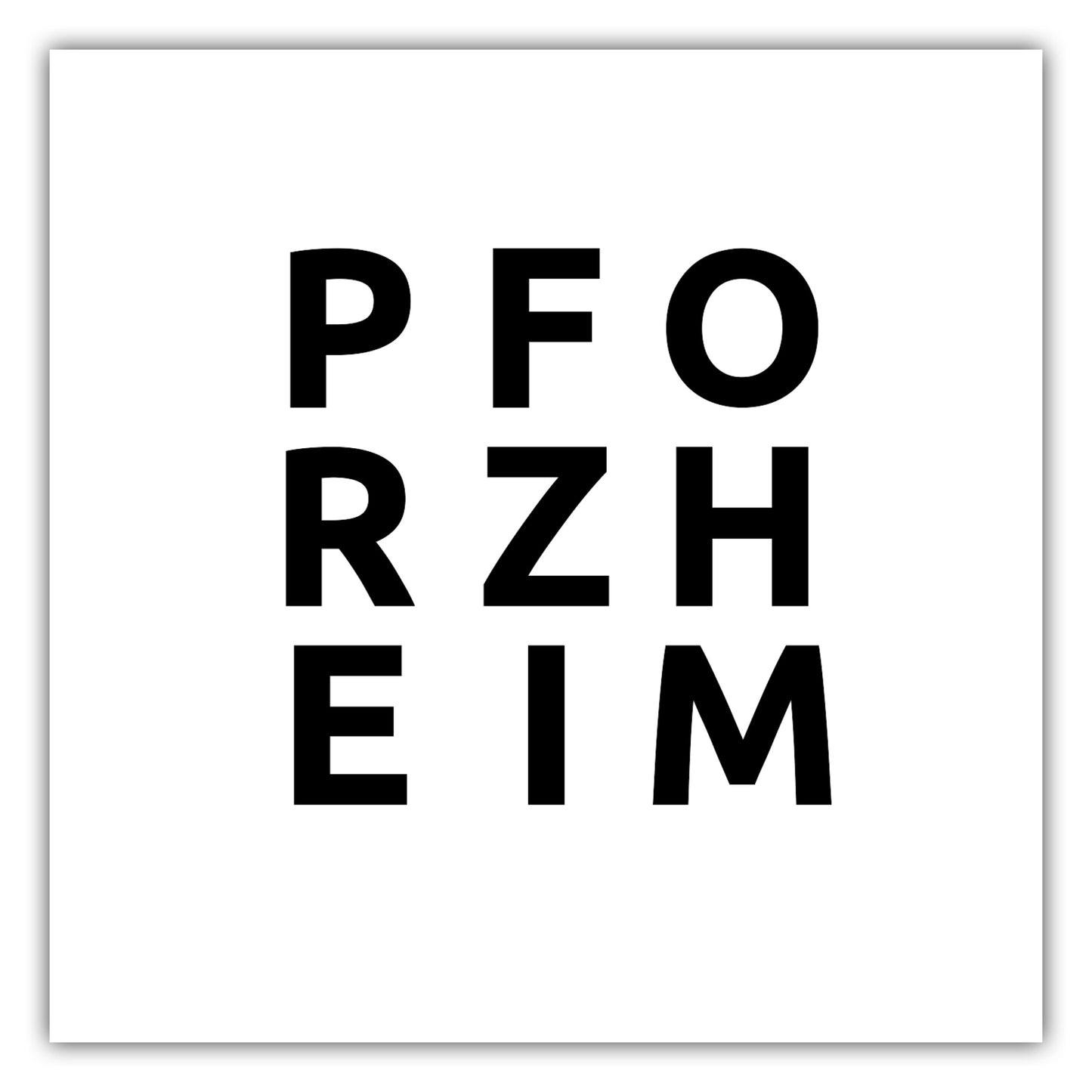 Poster Stadt PFORZHEIM