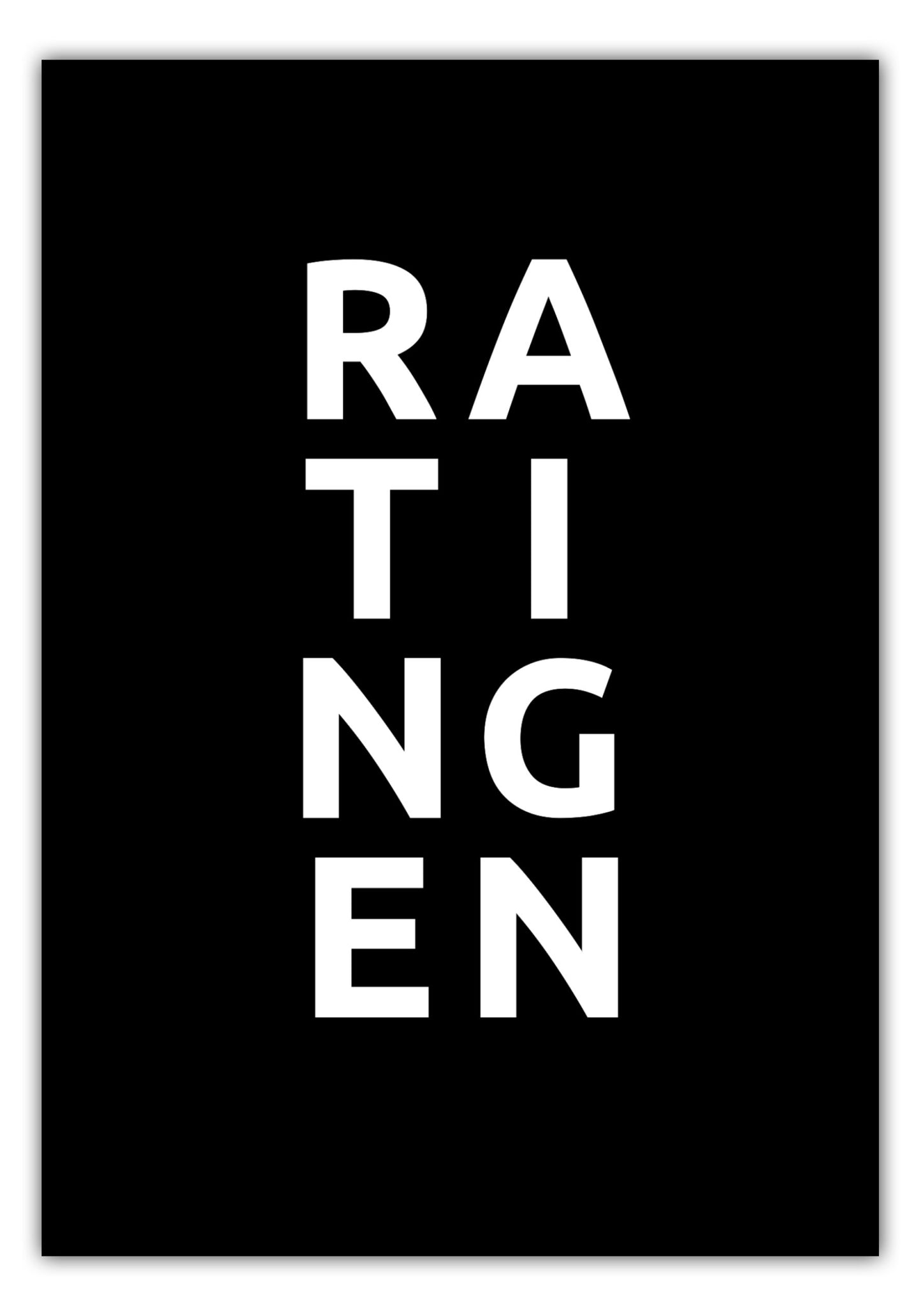 Poster Stadt RATINGEN