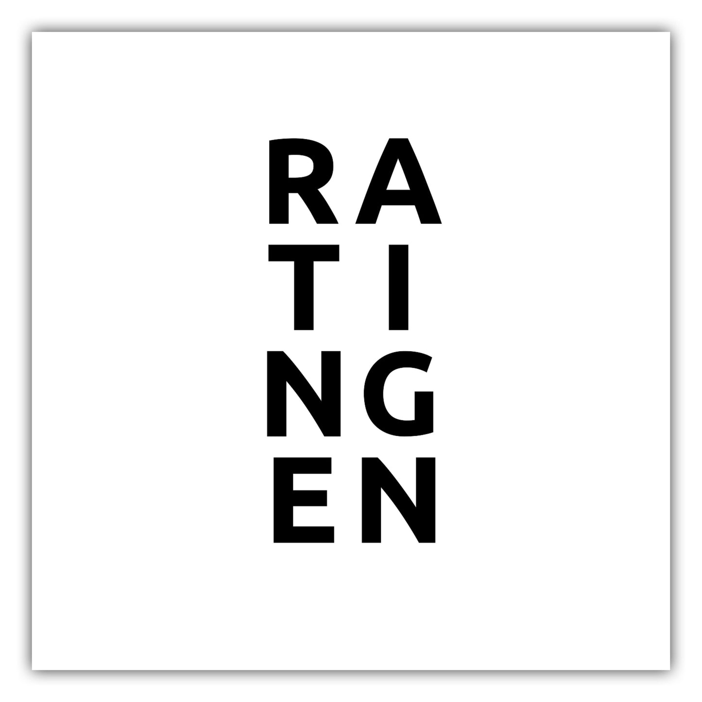 Poster Stadt RATINGEN