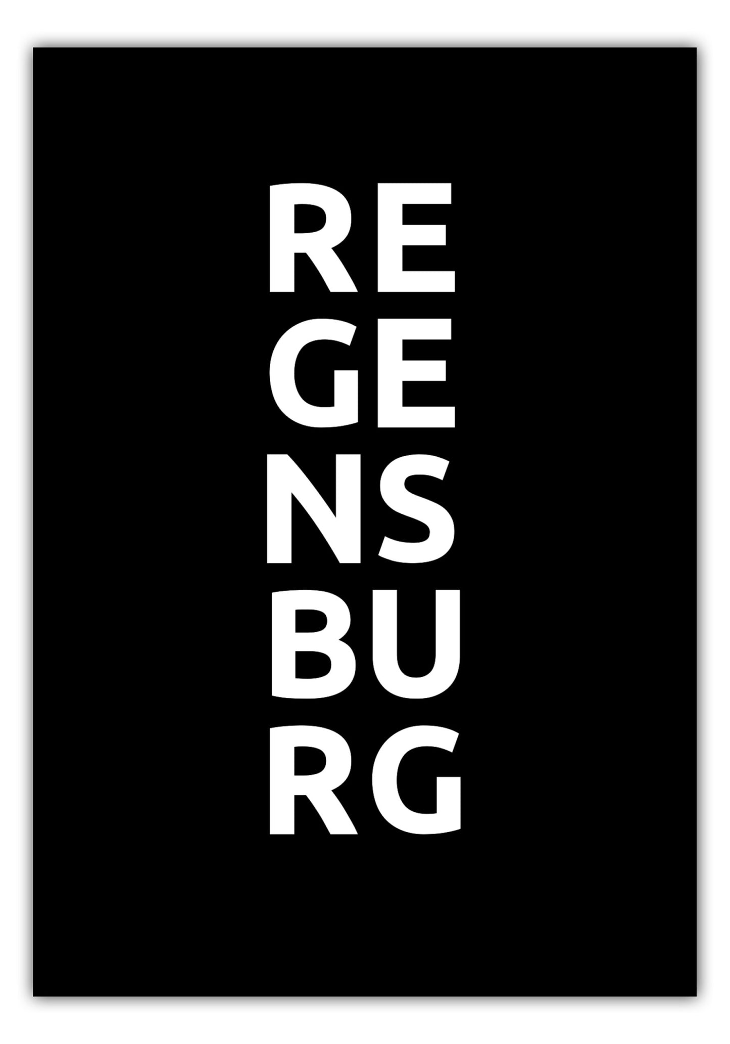 Poster Stadt REGENSBURG