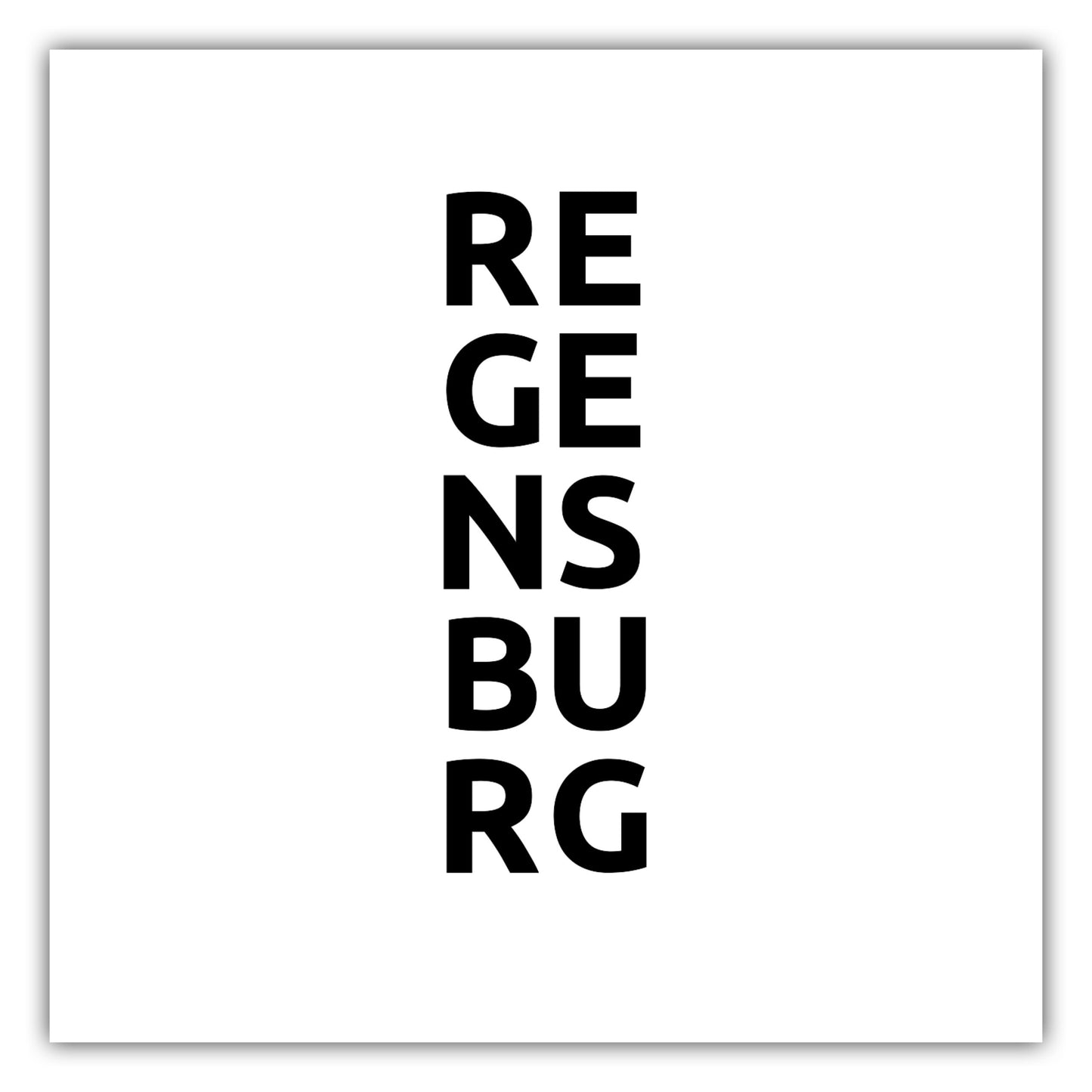 Poster Stadt REGENSBURG