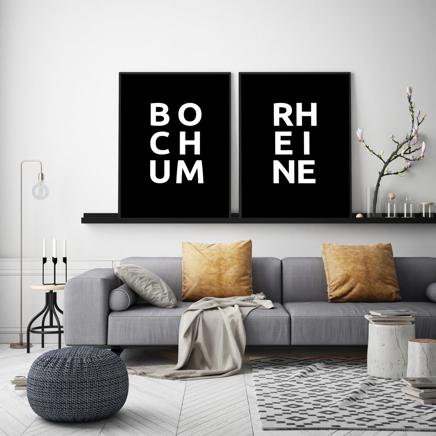 Poster Stadt RHEINE