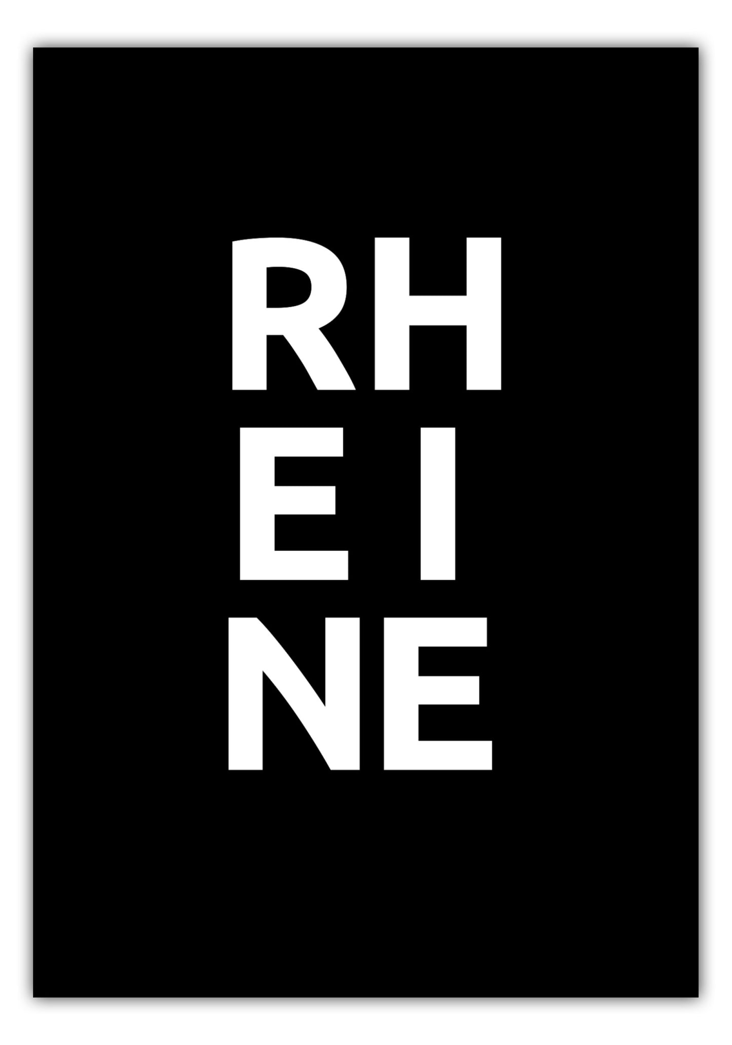 Poster Stadt RHEINE
