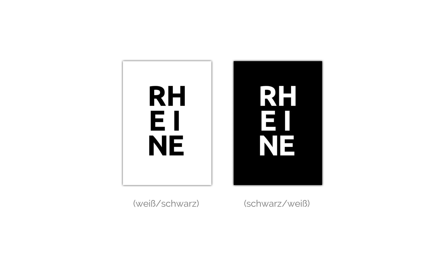 Poster Stadt RHEINE