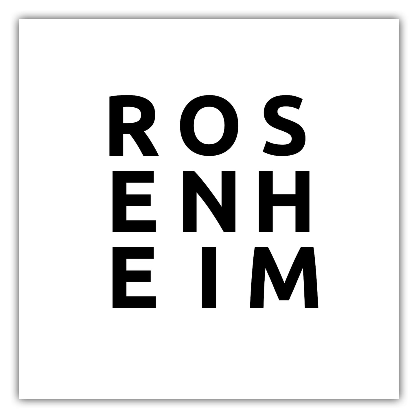 Poster Stadt ROSENHEIM