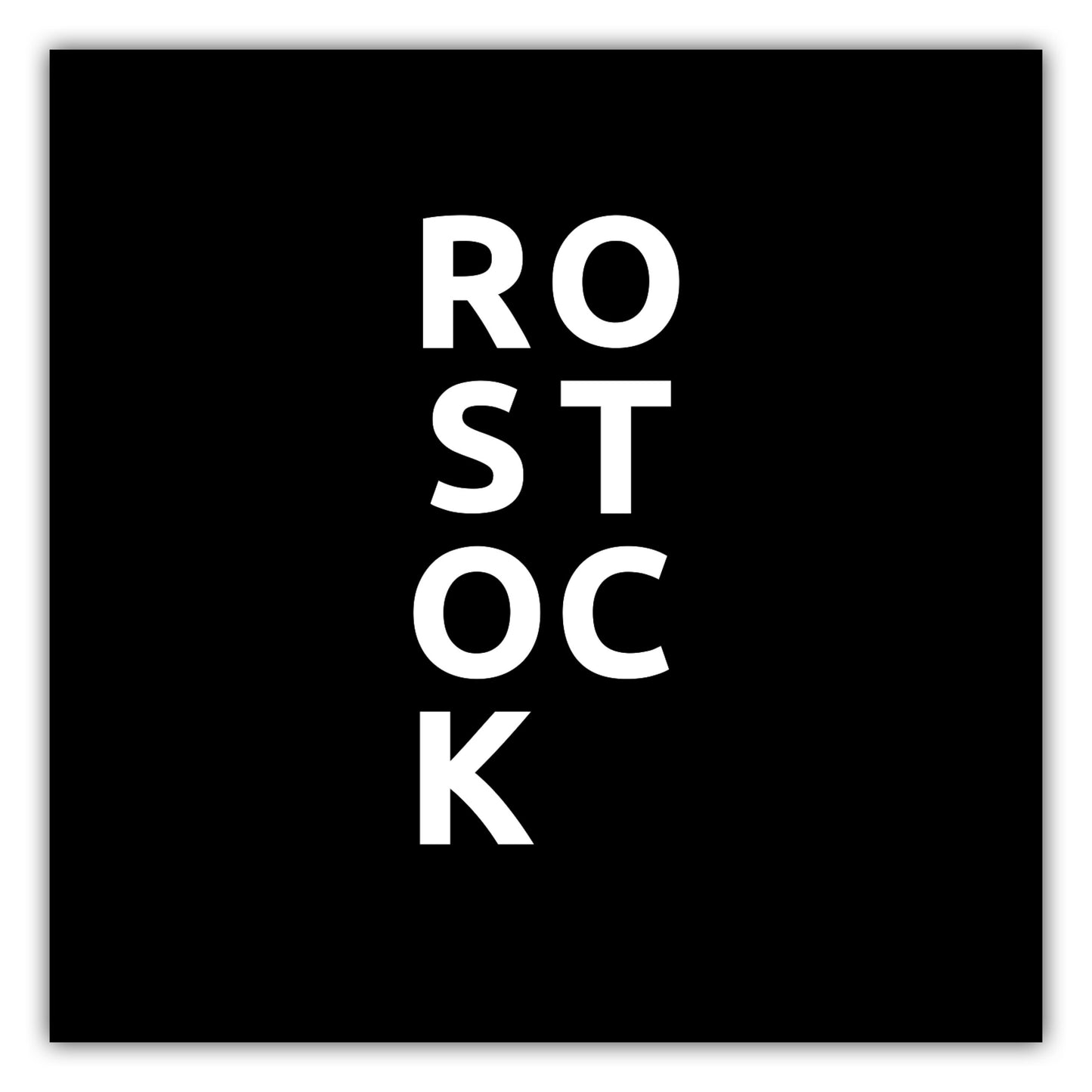 Poster Stadt ROSTOCK