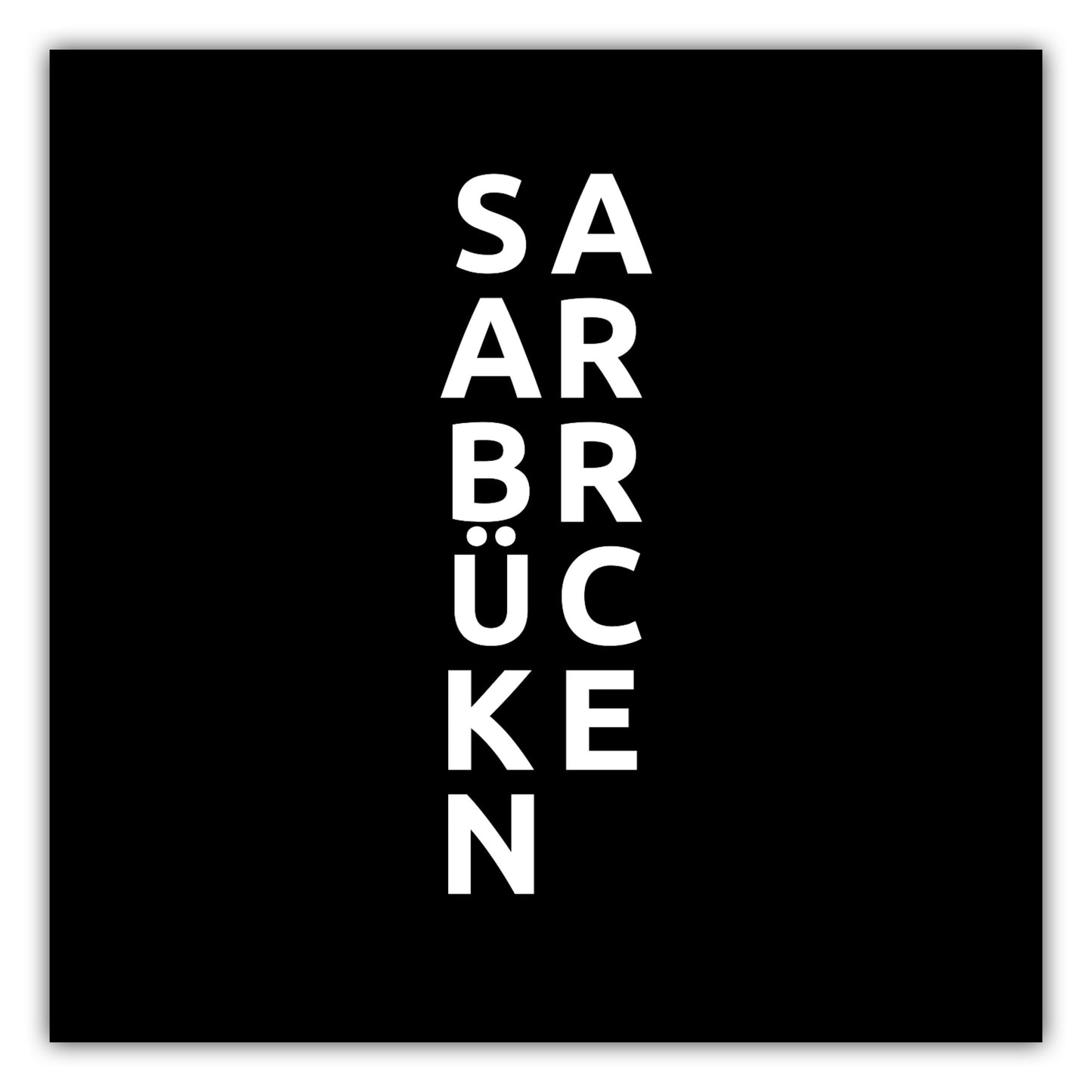 Poster Stadt SAARBRÜCKEN