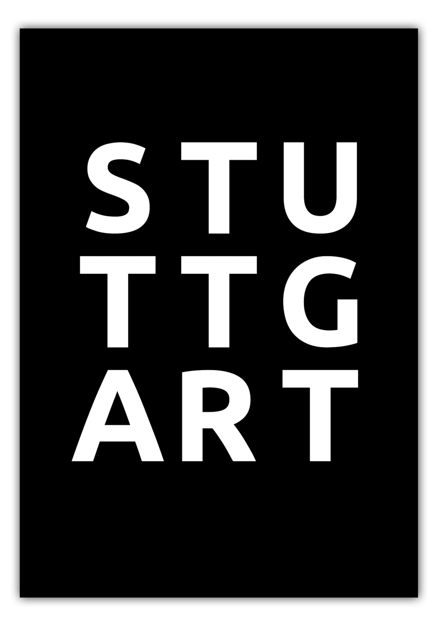 Poster Stadt STUTTGART