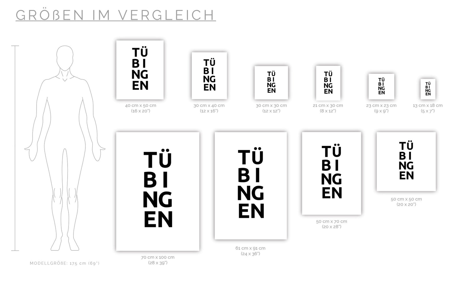 Poster Stadt TÜBINGEN