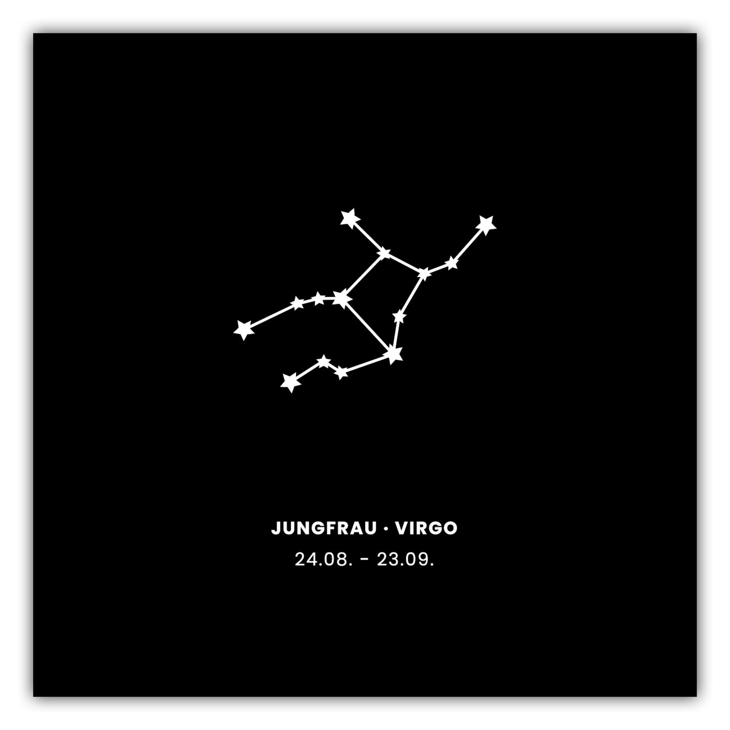 Poster Sternzeichen Jungfrau - Konstellation
