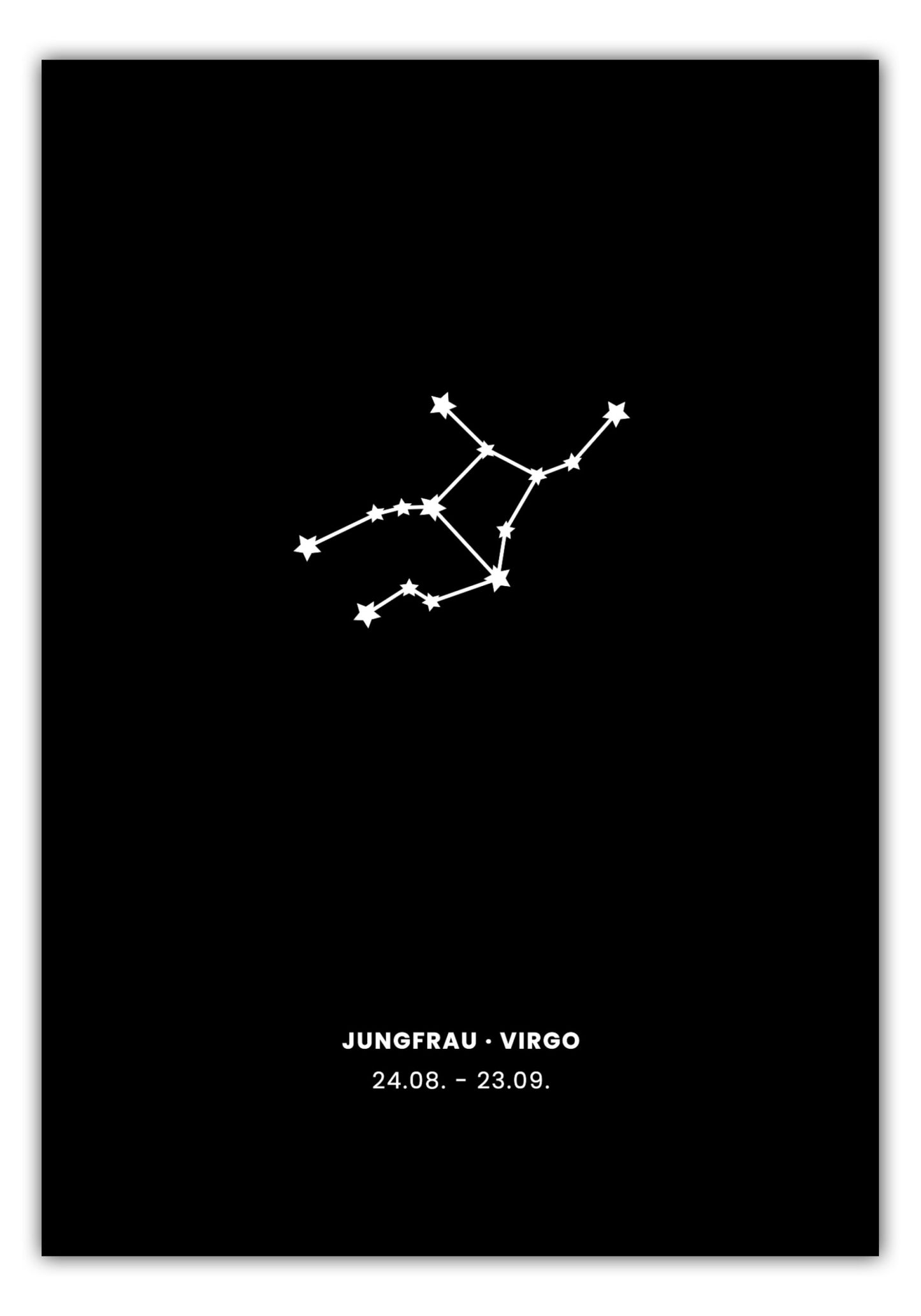 Poster Sternzeichen Jungfrau - Konstellation