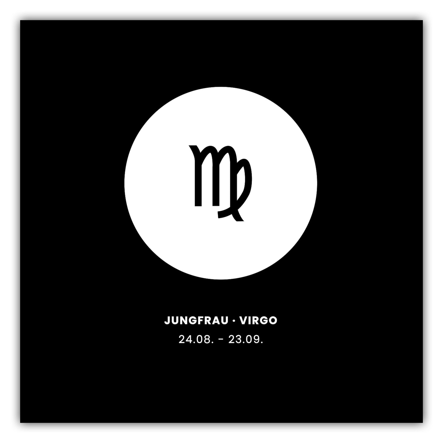 Poster Sternzeichen Jungfrau - Symbol