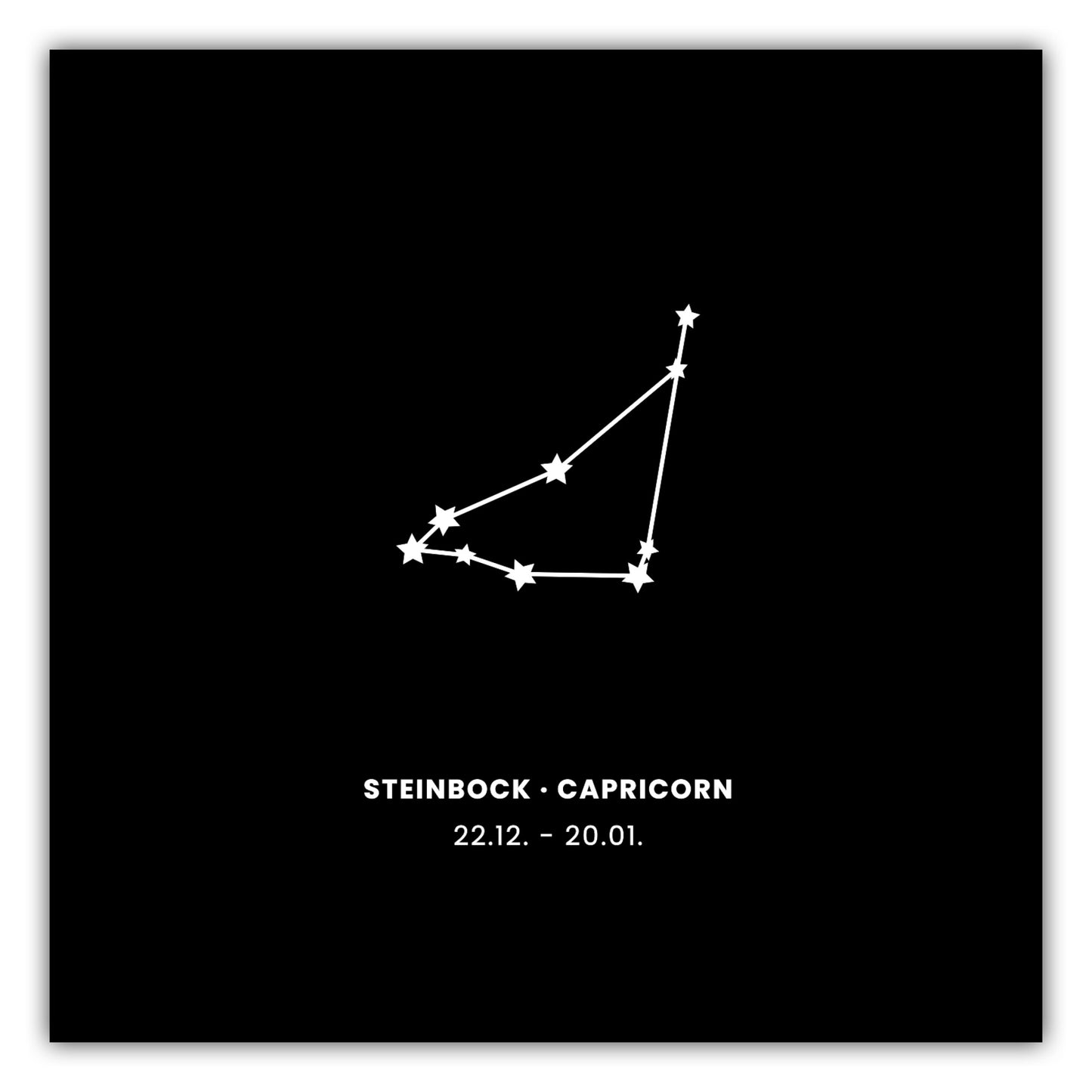 Poster Sternzeichen Steinbock - Konstellation