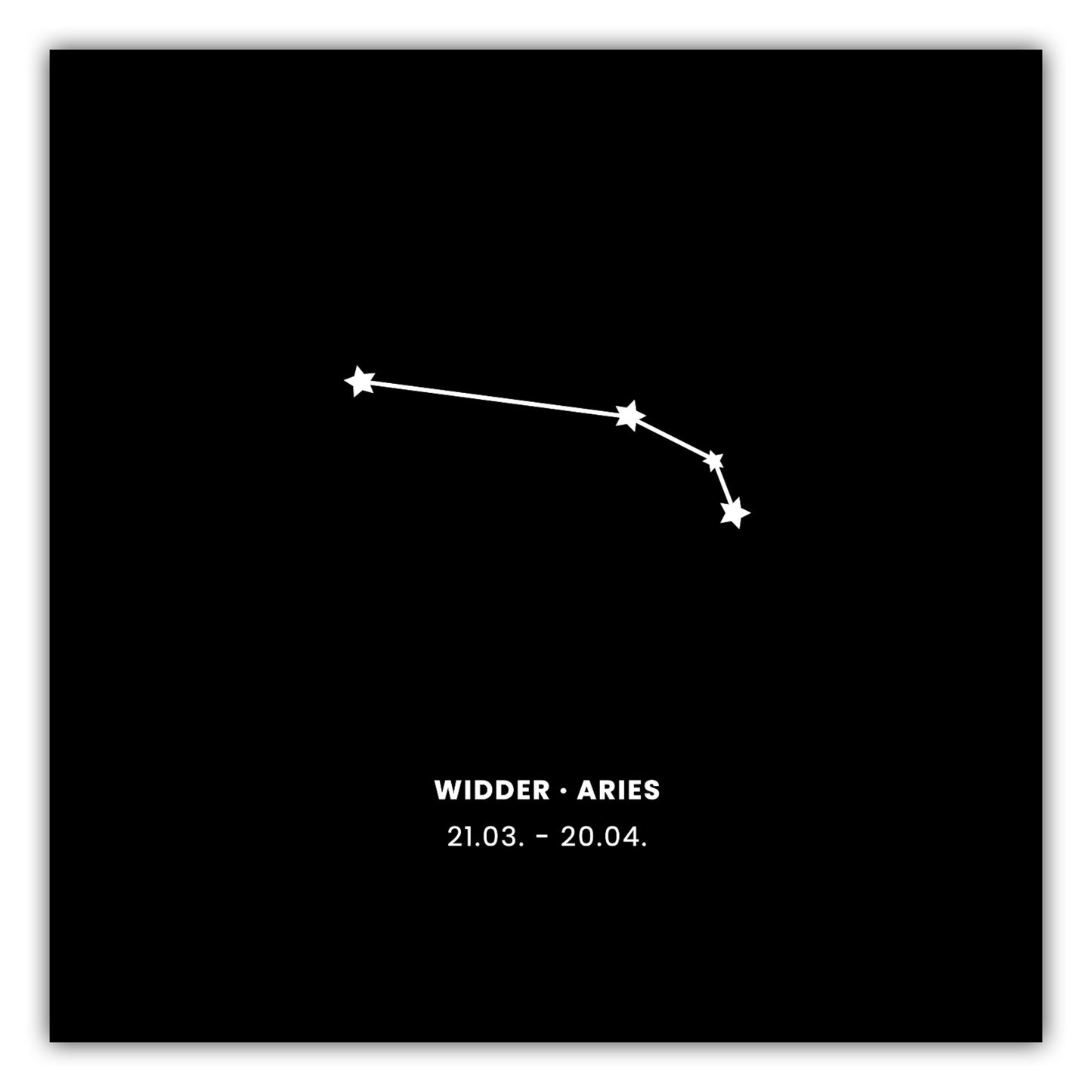 Poster Sternzeichen Widder - Konstellation