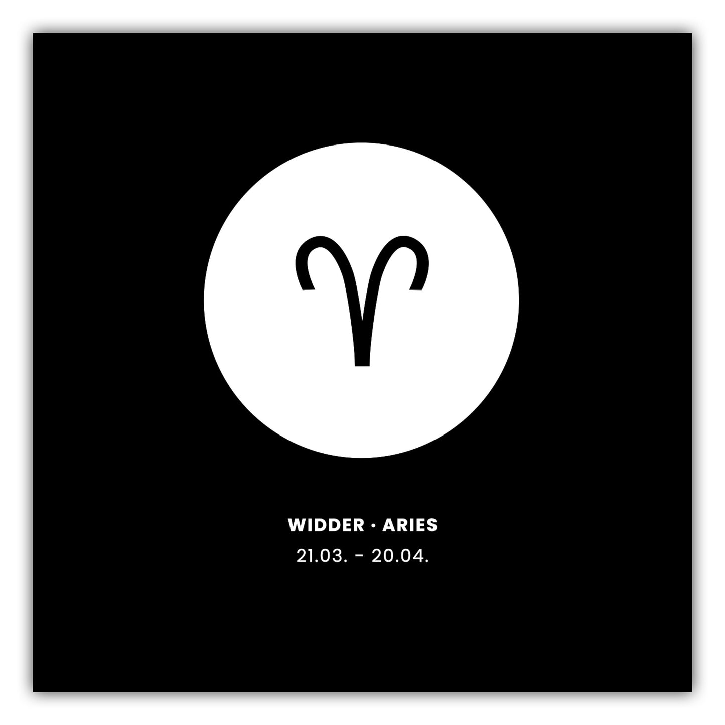 Poster Sternzeichen Widder - Symbol