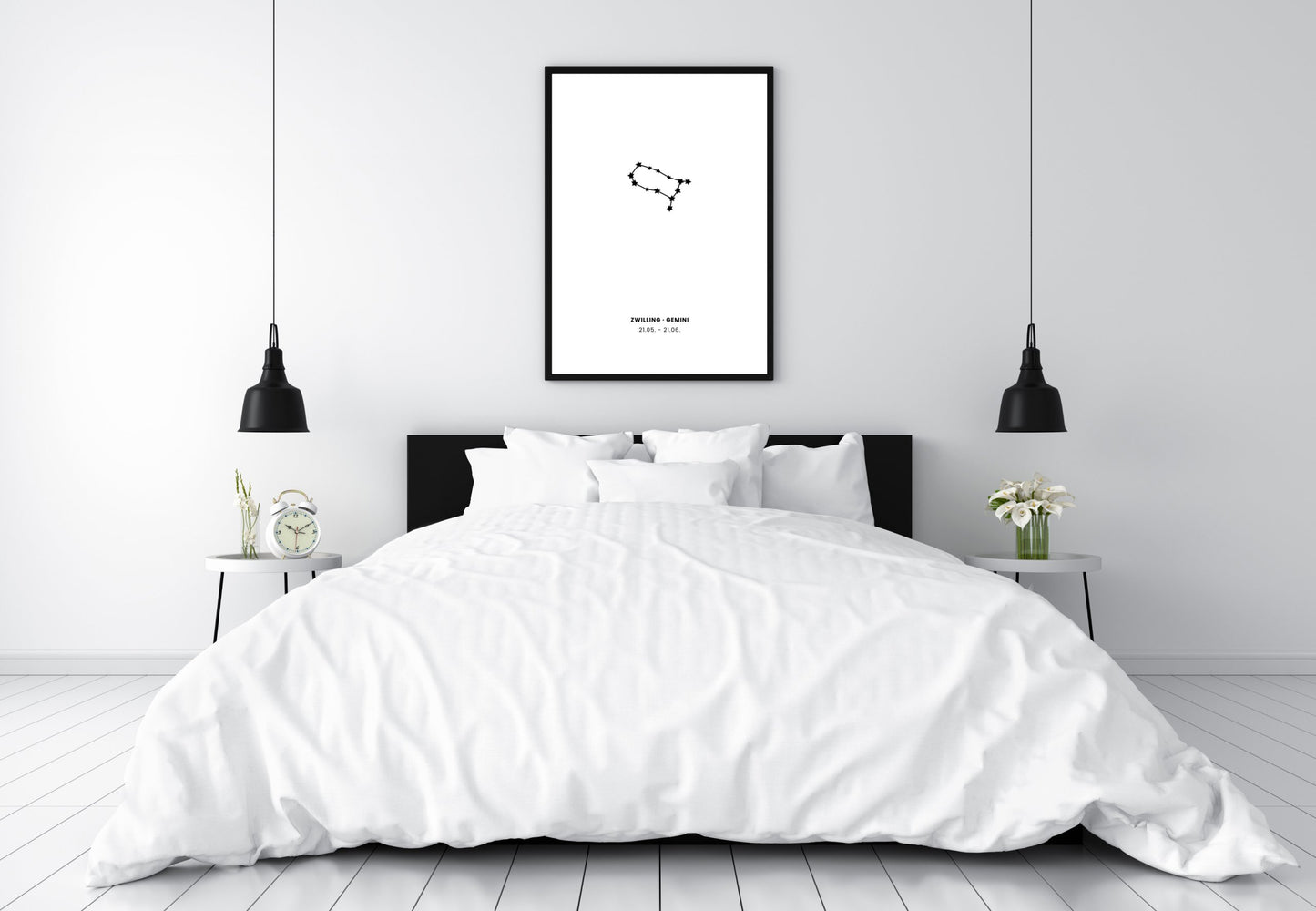 Poster Sternzeichen Zwilling - Konstellation