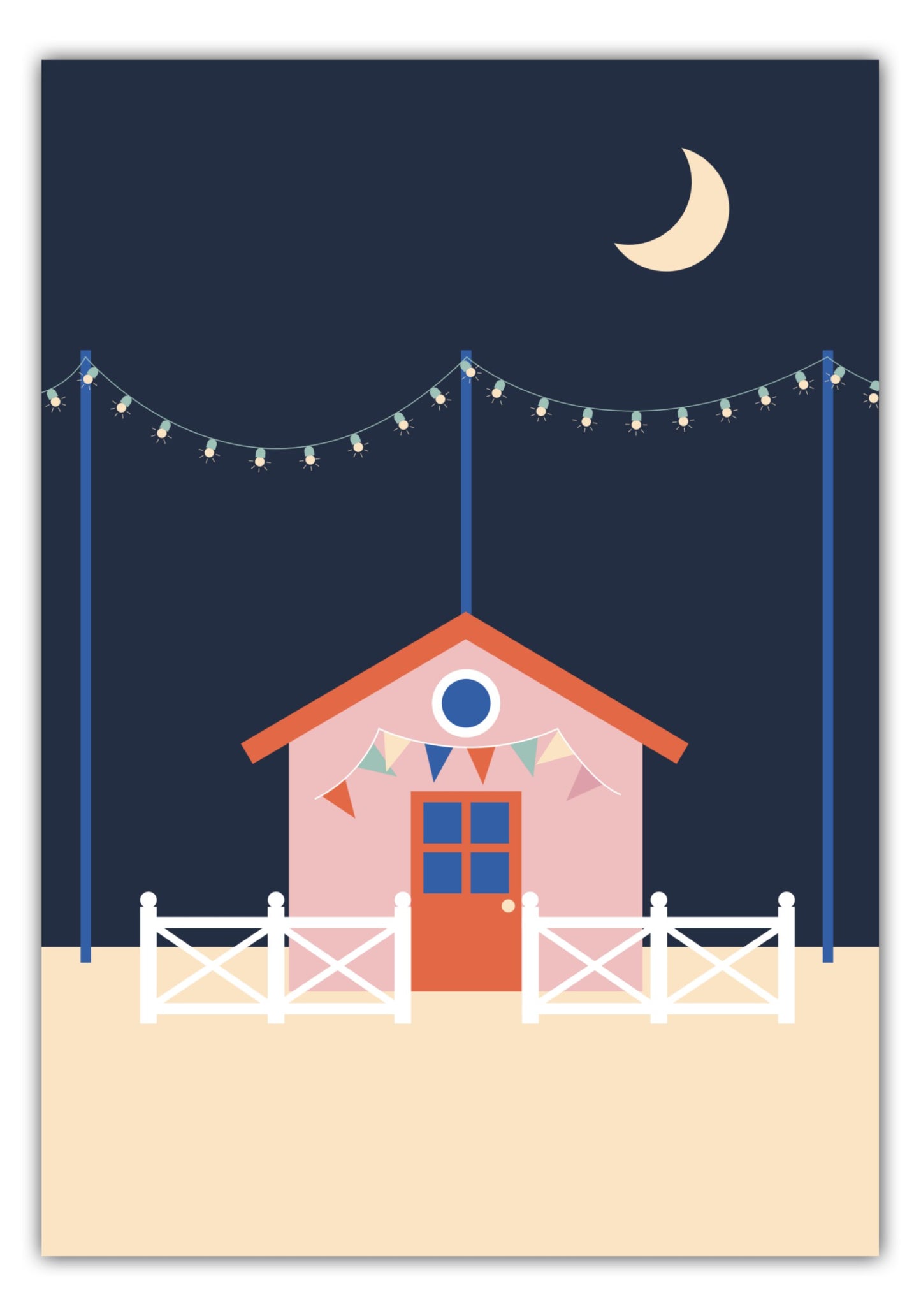 Poster Strandparty - Dreamy Dutch Collection