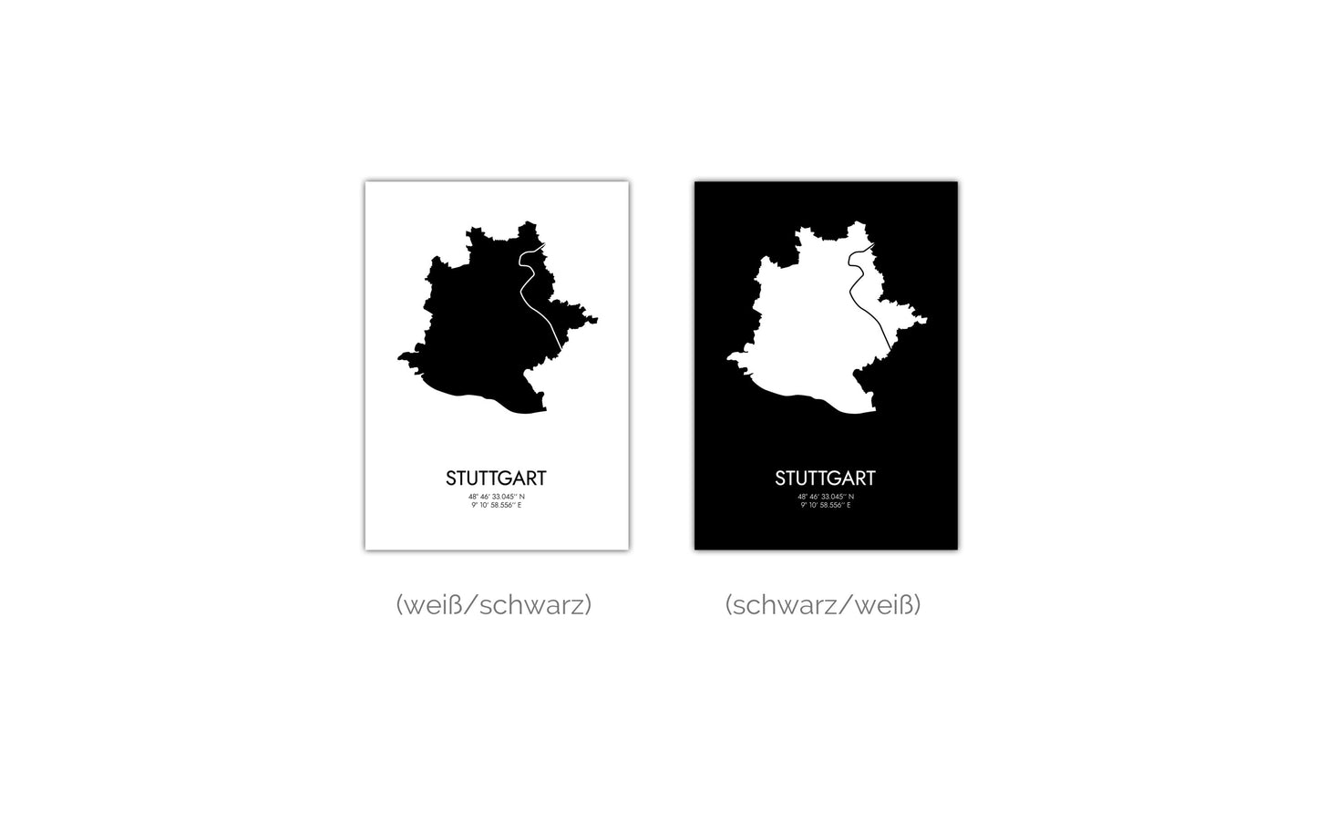 Poster Stuttgart Koordinaten #3