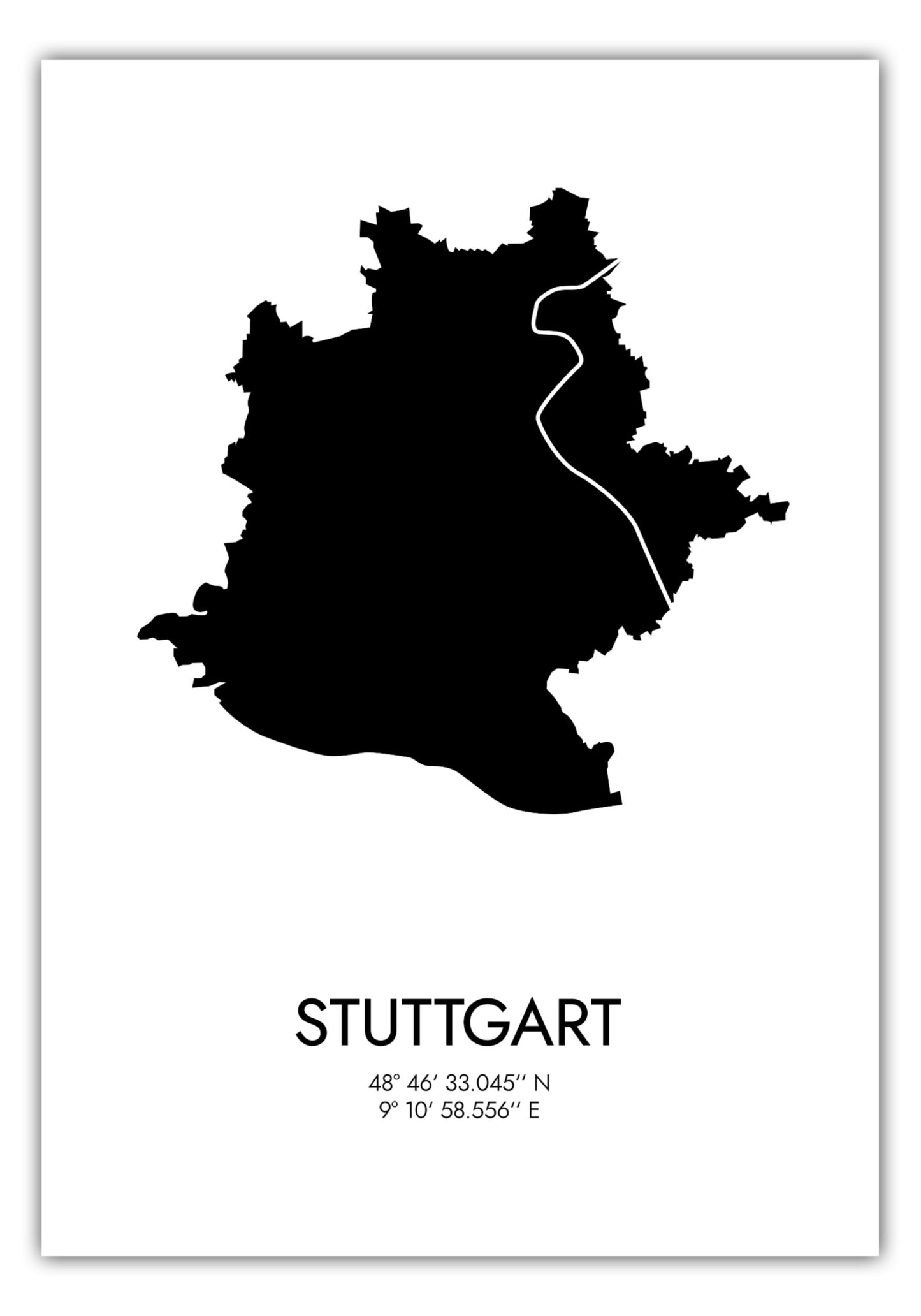 Poster Stuttgart Koordinaten #3