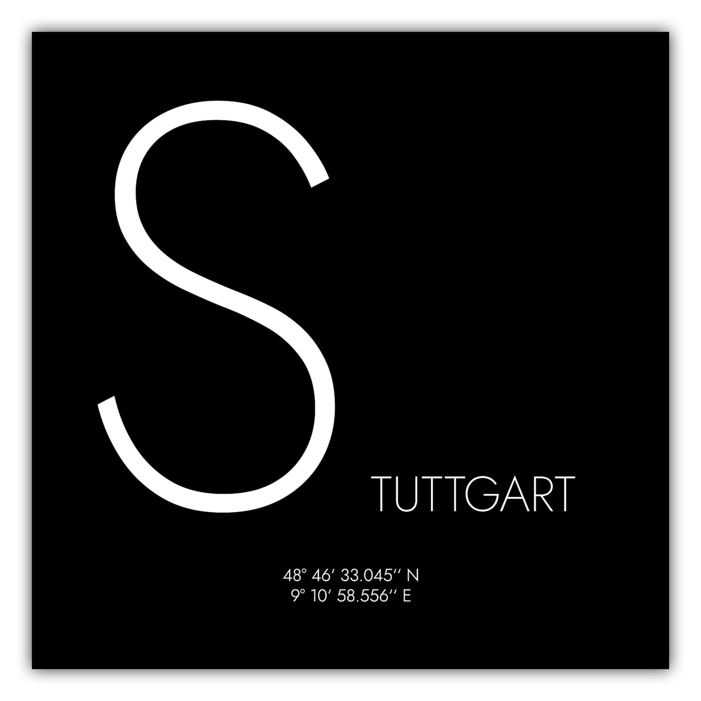 Poster Stuttgart Koordinaten #4