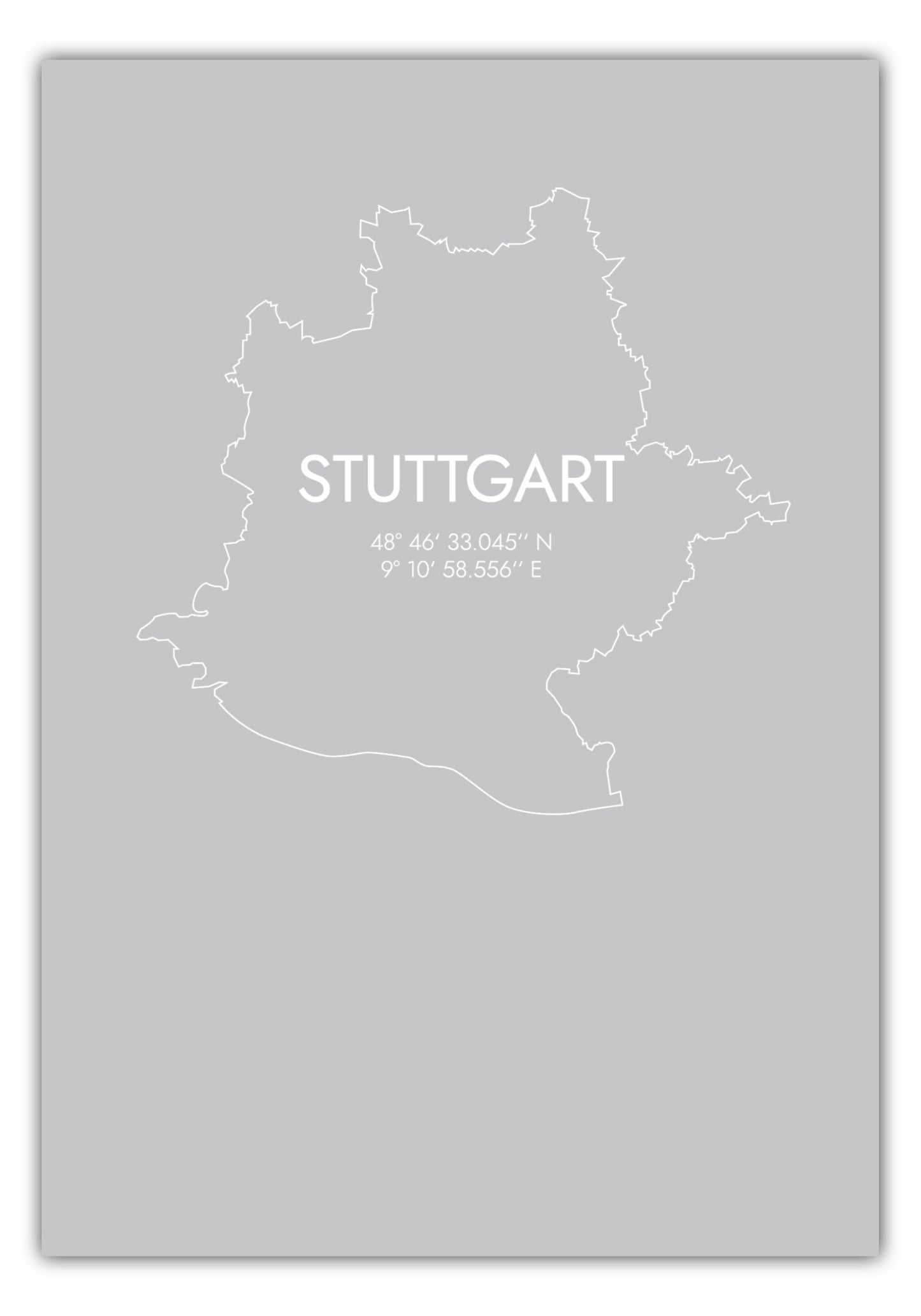Poster Stuttgart Koordinaten #7