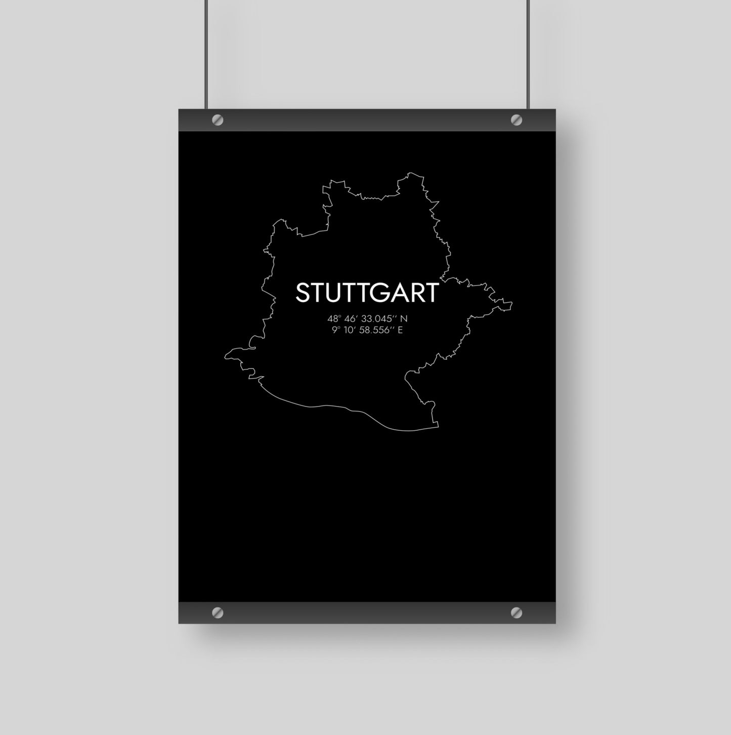 Poster Stuttgart Koordinaten #7