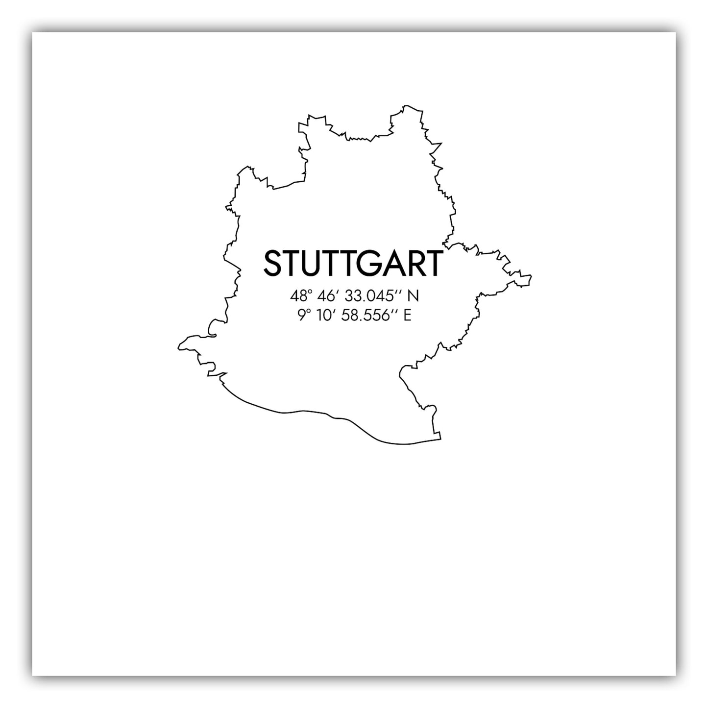 Poster Stuttgart Koordinaten #7