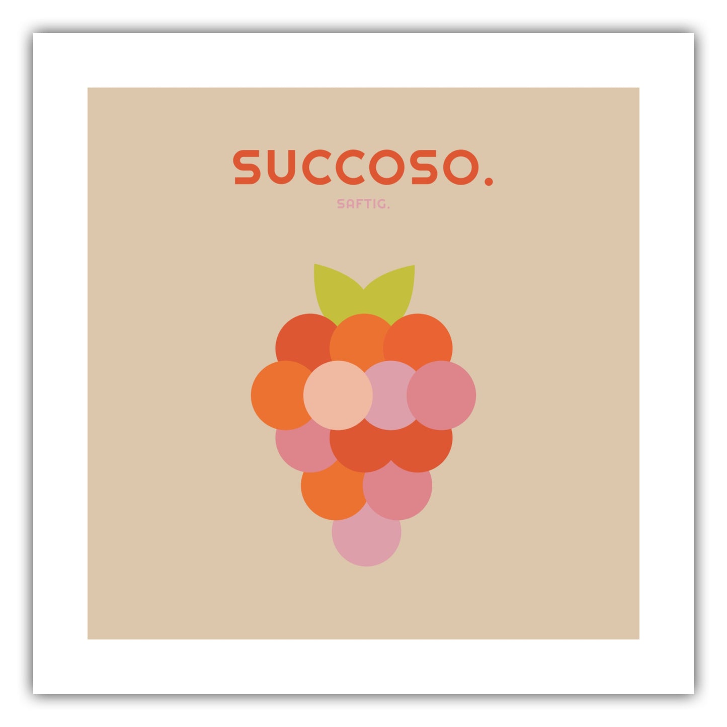 Poster Succoso - Weintrauben - La Dolce Vita Collection