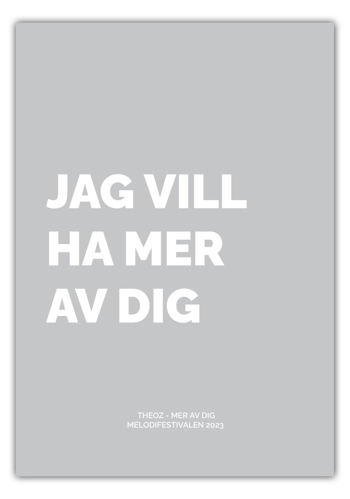 Poster Theoz - Mer Av Dig