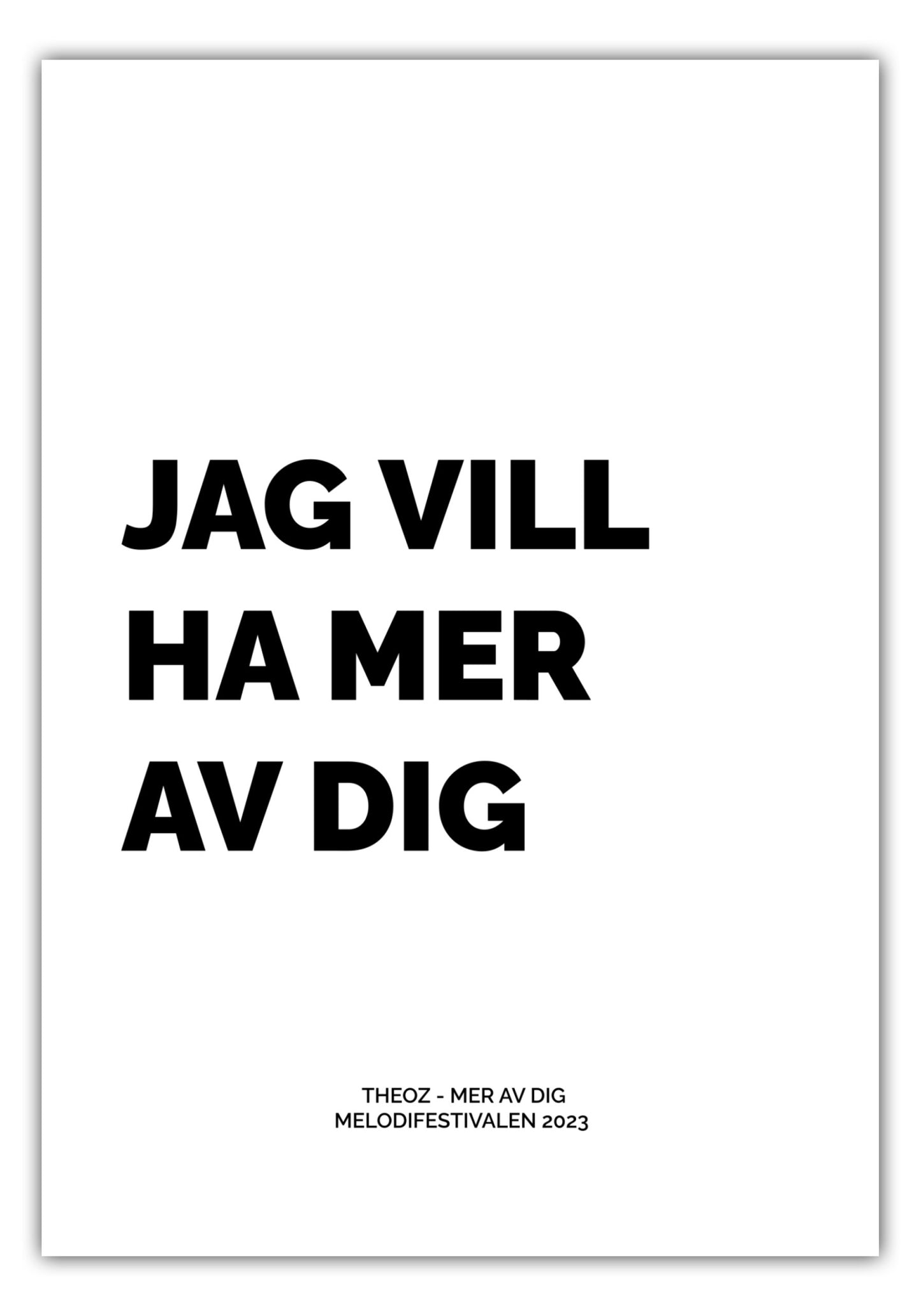 Poster Theoz - Mer Av Dig