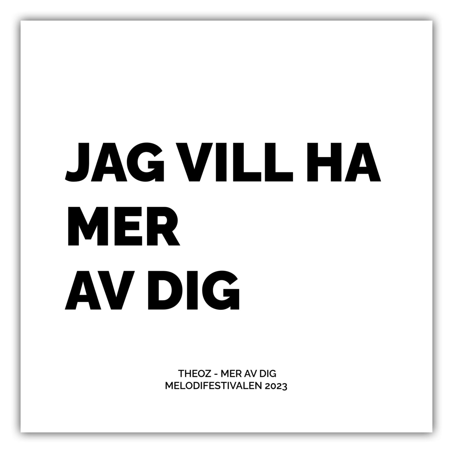 Poster Theoz - Mer Av Dig