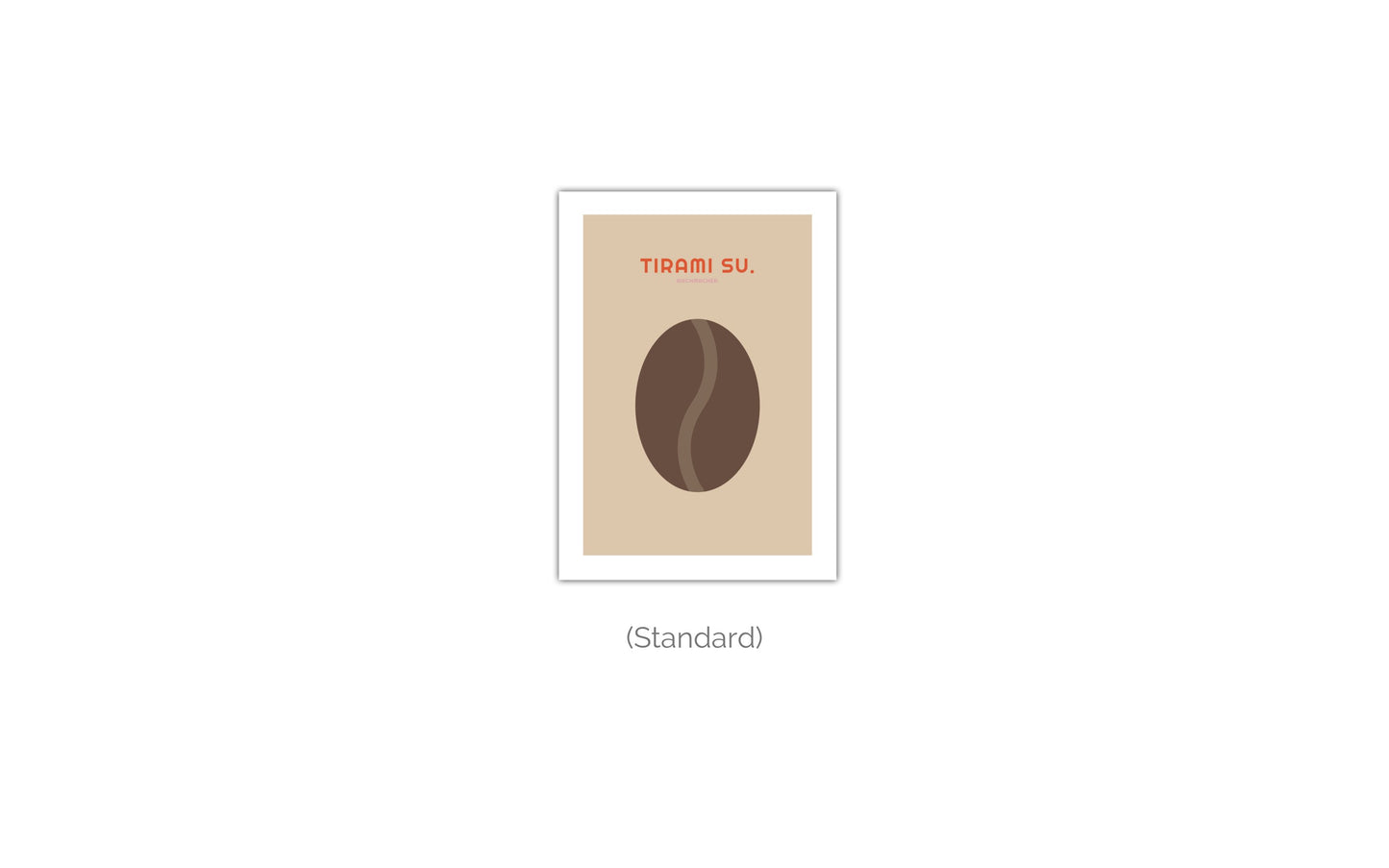 Poster Tirami Su - Kaffeebohne - La Dolce Vita Collection