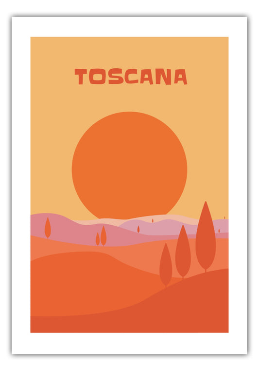 Poster Toscana - La Dolce Vita Collection