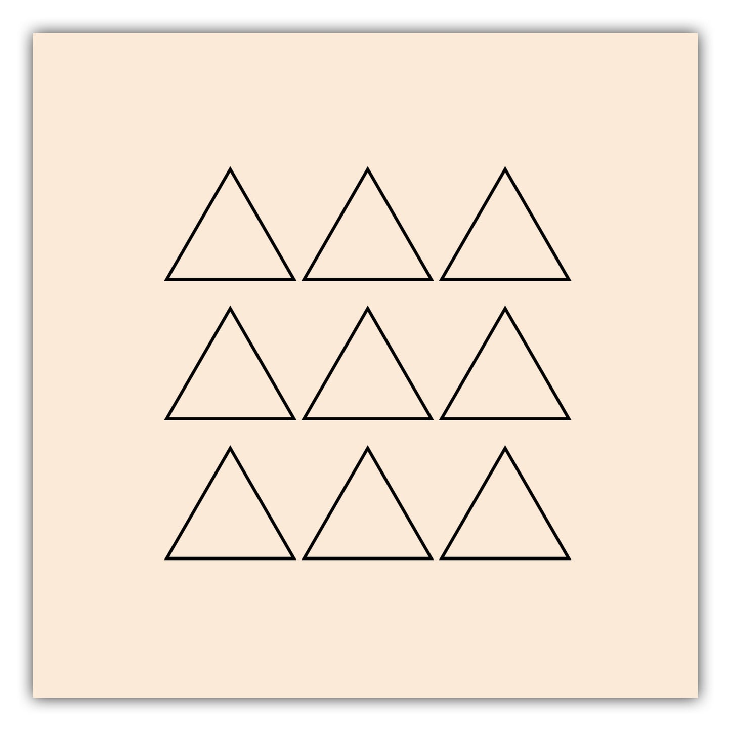 Poster Triangle Formation Outline