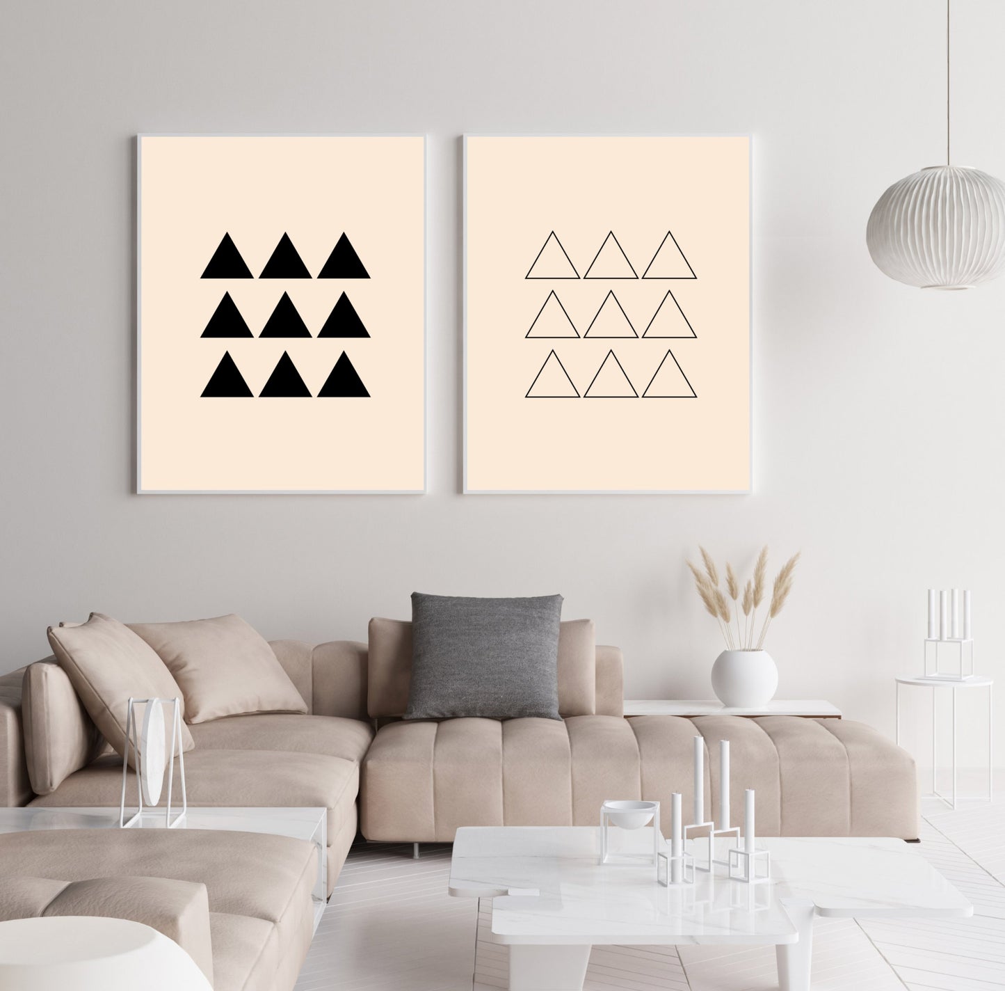 Poster Triangle Formation Outline