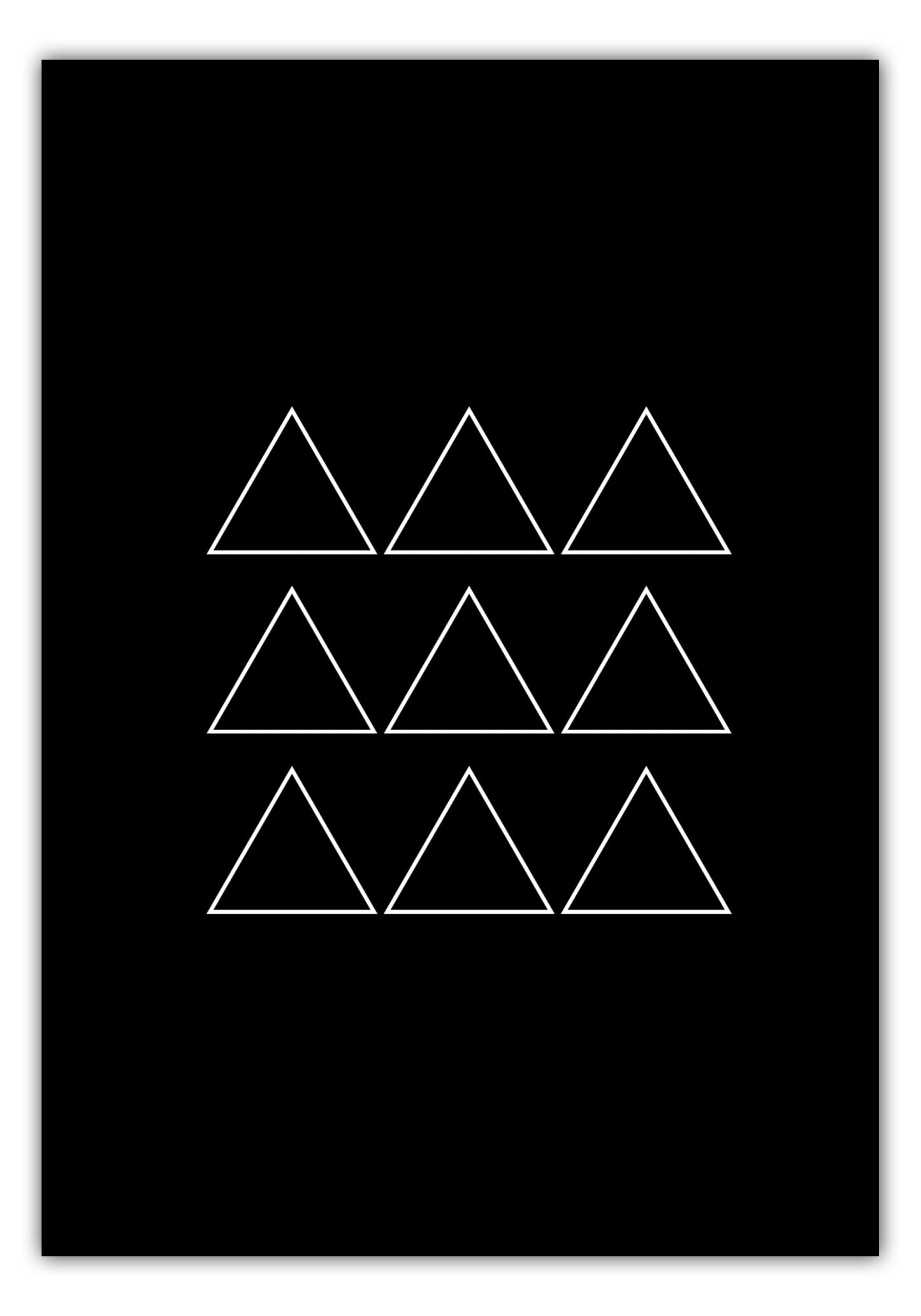 Poster Triangle Formation Outline