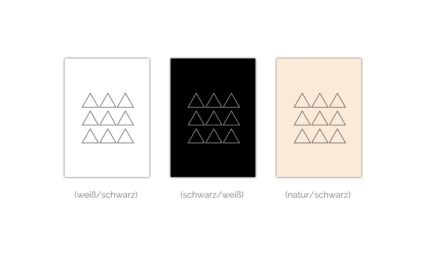 Poster Triangle Formation Outline