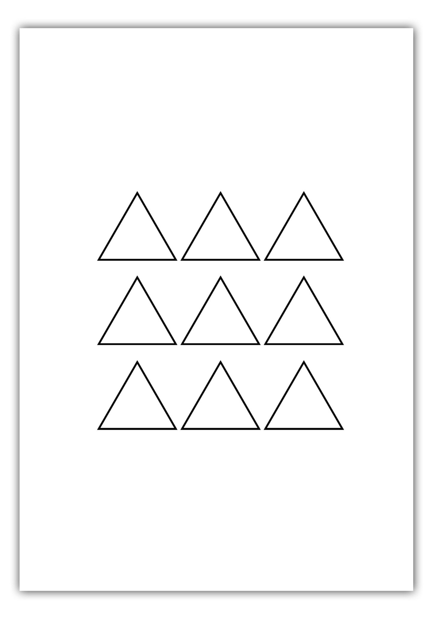 Poster Triangle Formation Outline