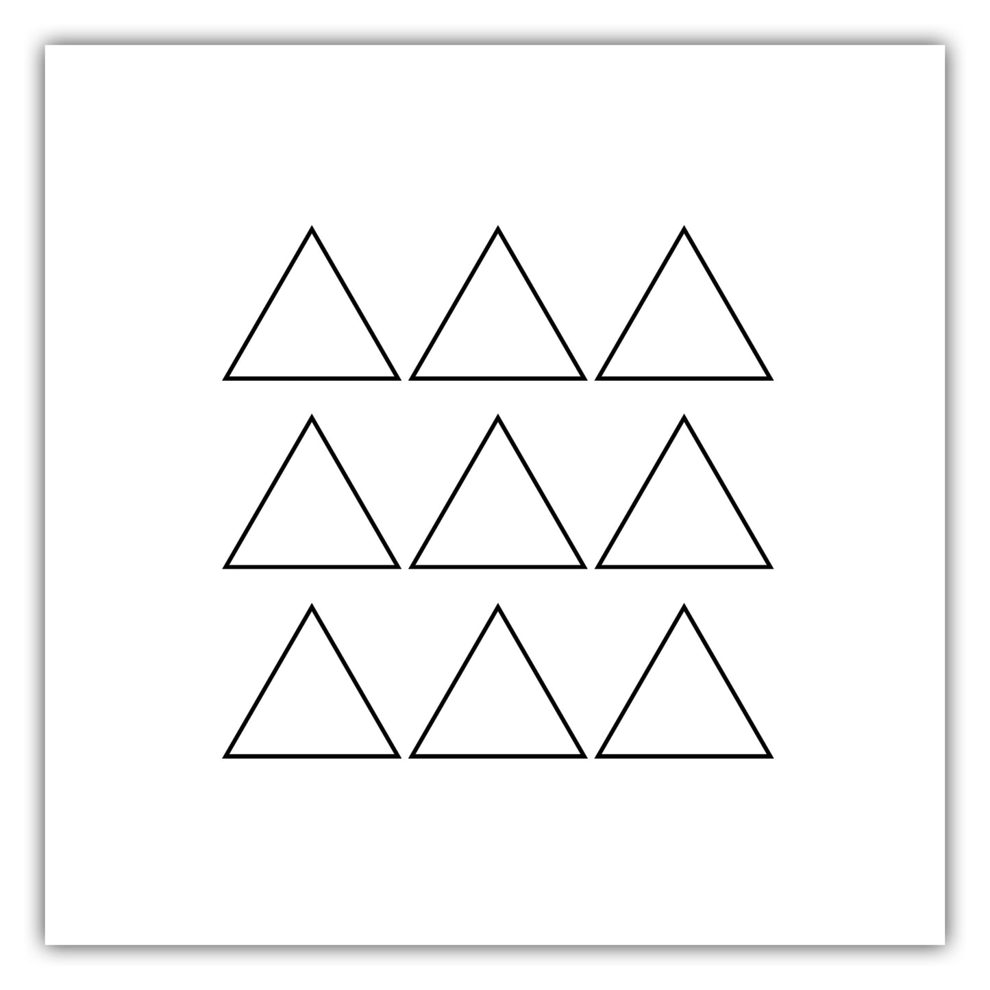 Poster Triangle Formation Outline