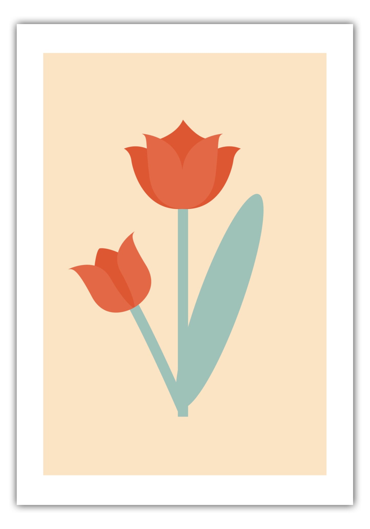 Poster Tulpe Rot - Dreamy Dutch Collection