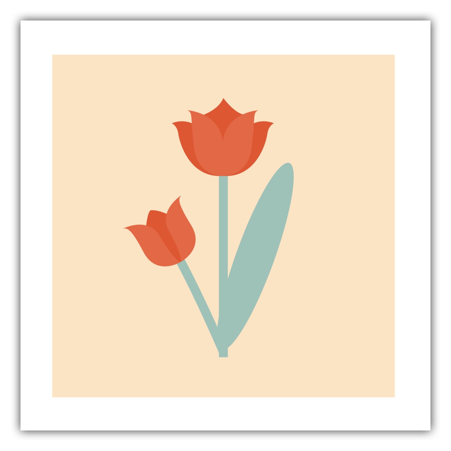 Poster Tulpe Rot - Dreamy Dutch Collection