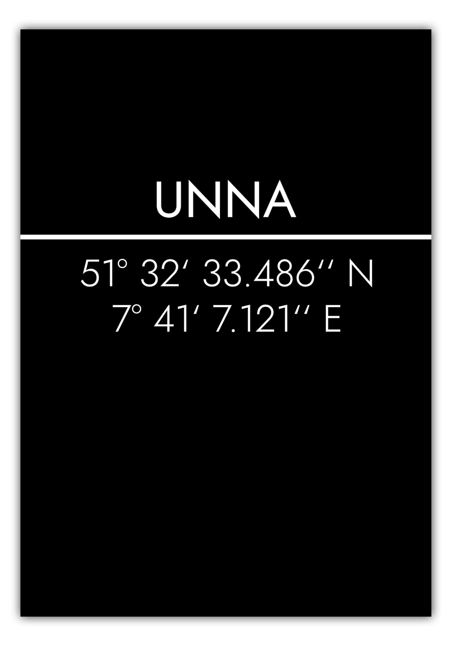 Poster Unna Koordinaten #2